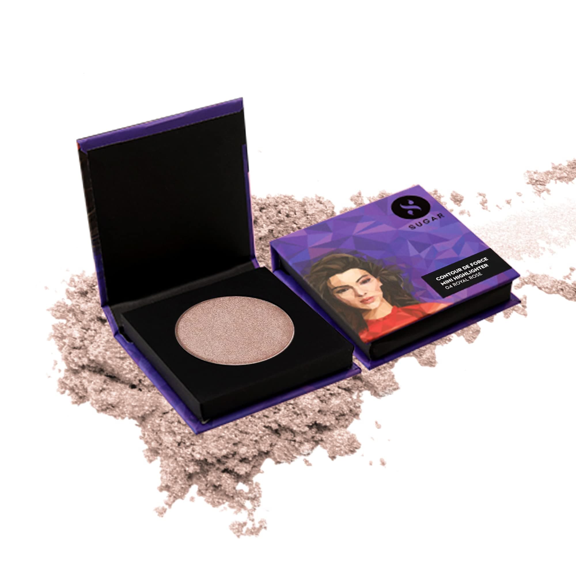 Contour De Force Mini Highlighter - Lightweight, Easily Blendable, Illuminating Bronzer, Matte Finish 1 count (Pack of 1) 04 Royal Rose (Rosey Taupe)