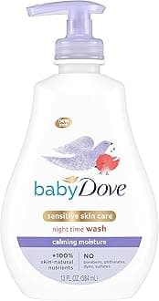 Baby Dove Sensitive Skin Care Baby Wash For a Calming Moisture Hypoallergenic and Tear-Free, Washes Away Bacteria, Chamomile, 13 Fl Oz