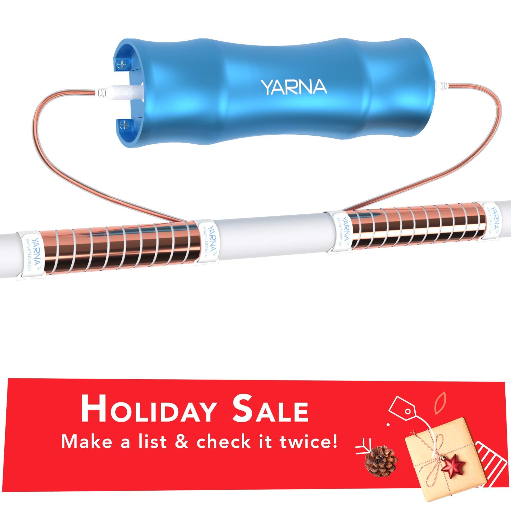 Hard Water Problems? Hefty heating bills? Buy the YARNA Electronic Water Softener and Descaler - Removes up to 99% of Limescale, zero Maintenance. A bliss for washers, faucets, and your skin