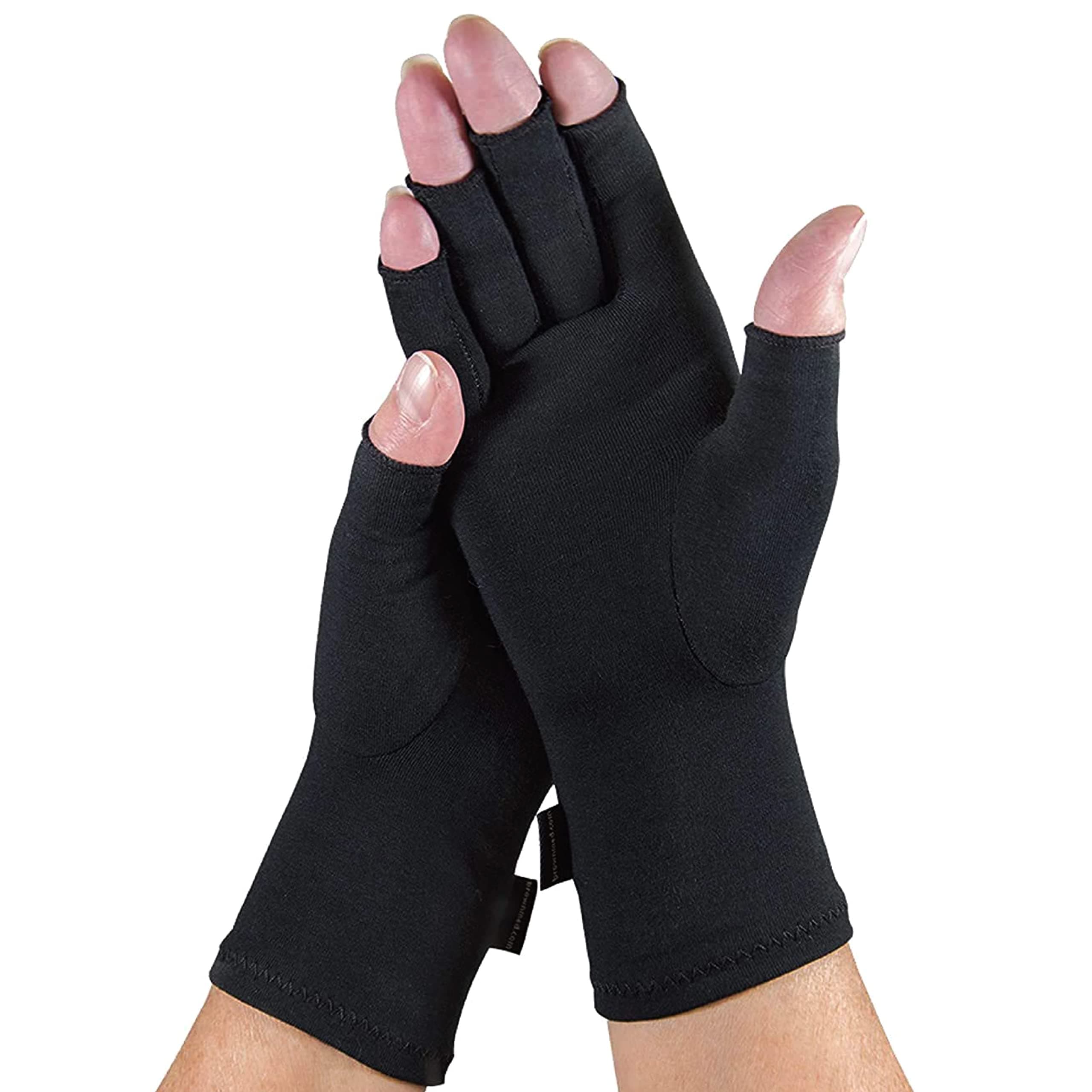 IMAK Compression Arthritis Gloves - Fingerless, Support for Joint Pain & Circulation, Unisex, Compression Gloves