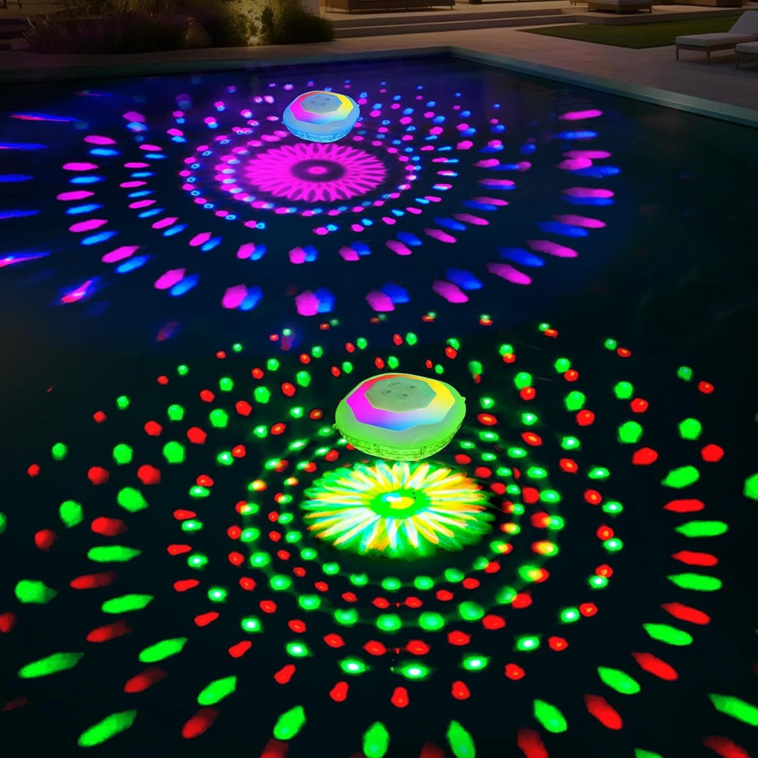Floating Pool Lights, Pool Light That Float IP68 Waterproof, Color Changing Swimming Pool Lighting,Pool Floating Light for Inground Above Ground Pools-1PC