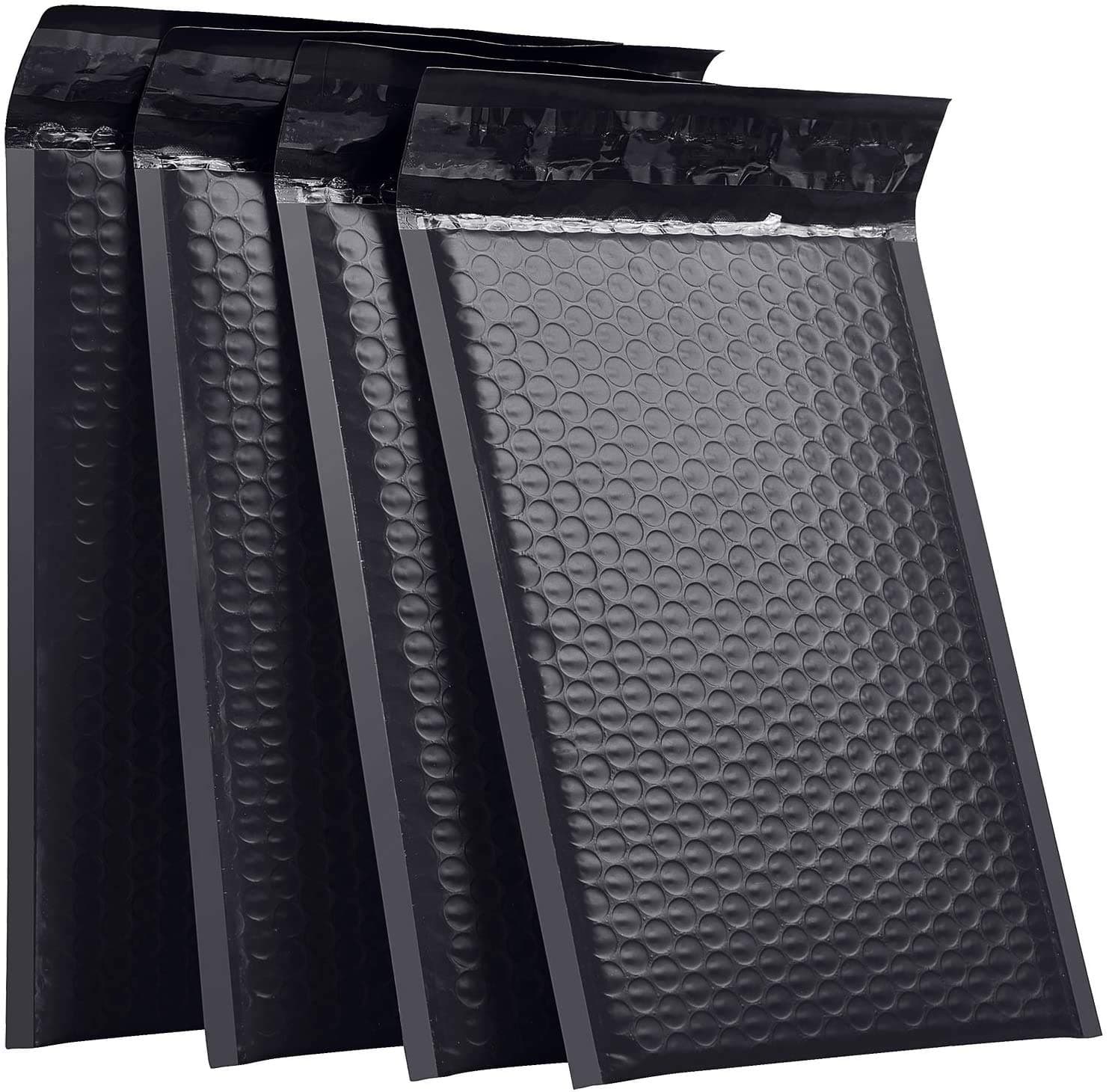 AHUNTTER 30 Pack Poly Bubble Mailers A4 Black 267 x 381mm (10.5x15 Inch) Padded Envelopes Bubble Lined Poly Mailer Self-Seal for Packaging Shipping Mailing