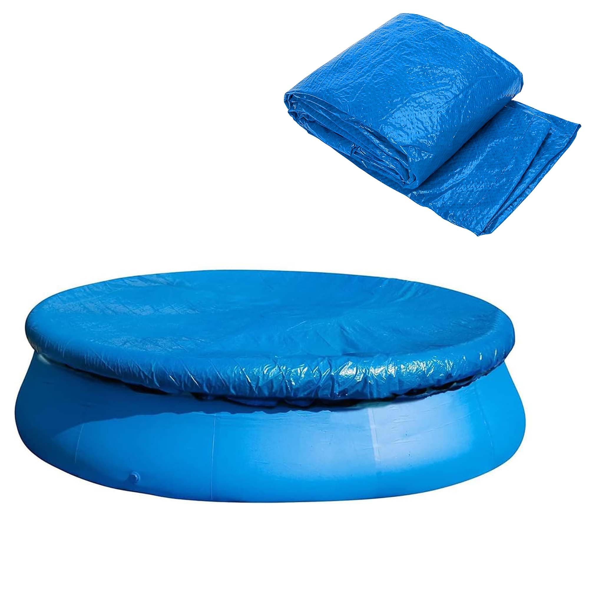 DECOHS 6 Ft Dust Pool Cover Protector-Solar Cover for Round Frame Pools-Pool Cover for Round Inflatable-Pool Cover Protector Heat Retaining Blanket