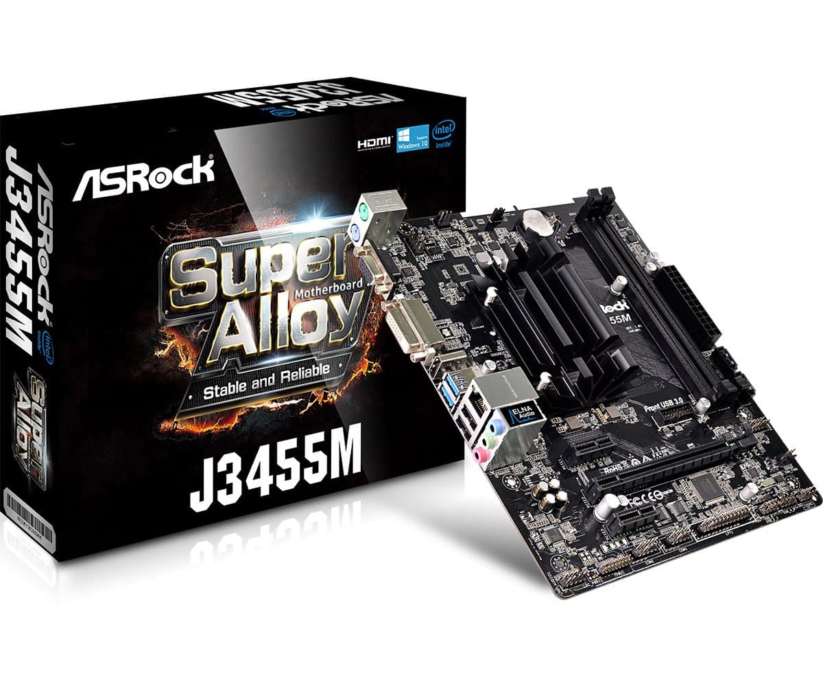 ASRock Motherboard & CPU Combo J3455M