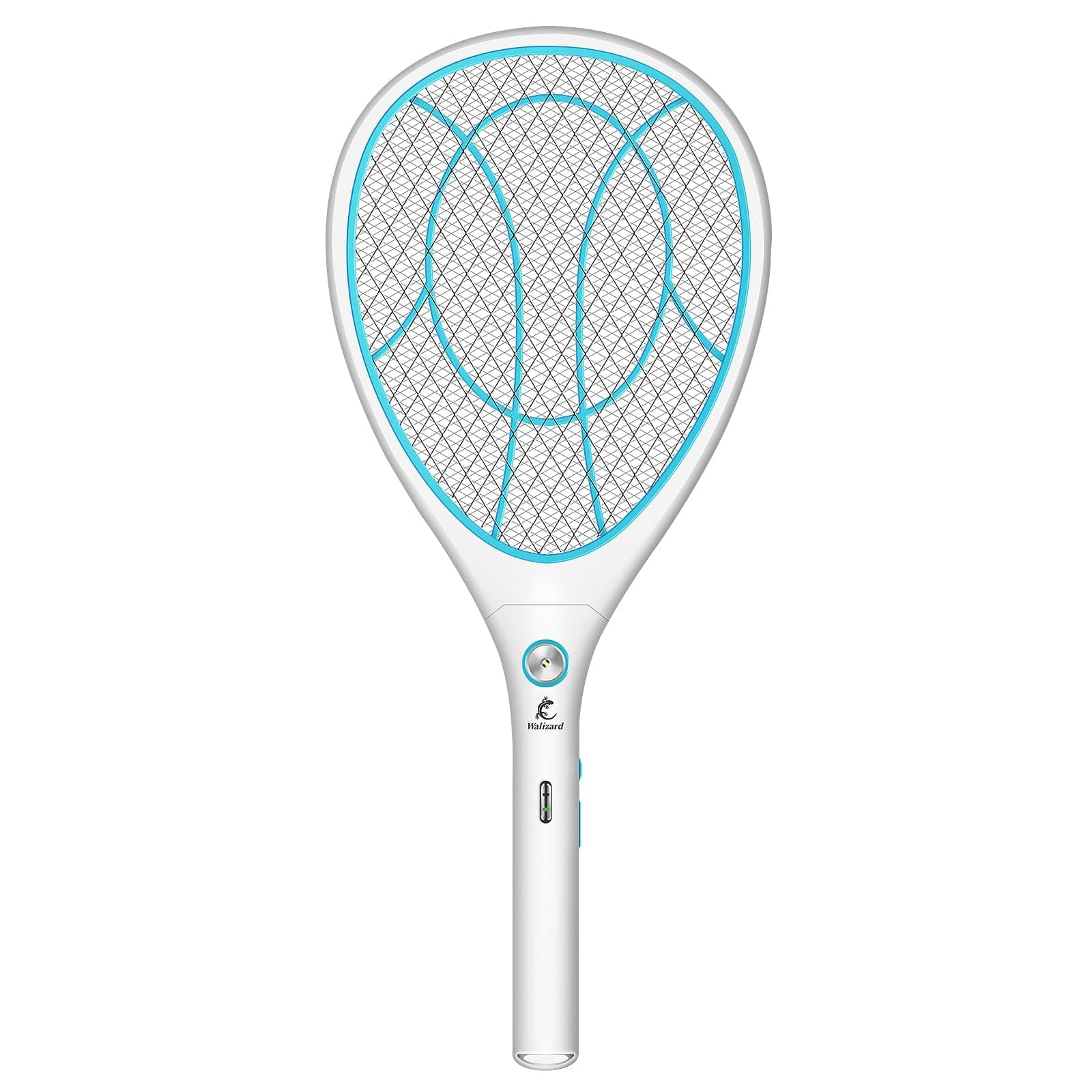 Electric Fly Zapper Racket Bat: Electric Fly Swatter Killer Bug Zapper Bat Electronic Mosquito Insect Killer Indoor USB Rechargeable 3000V
