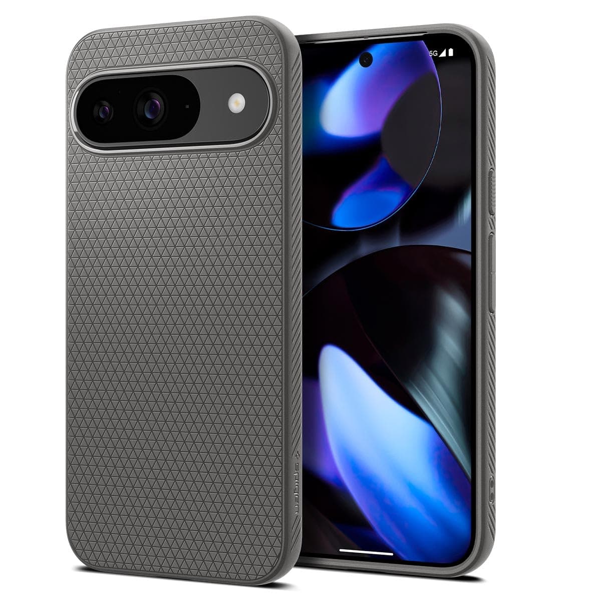 Spigen Liquid Air for Google Pixel 9 Pro Case, Pixel 9 Back Cover (2024) - TPU|Marble Gray