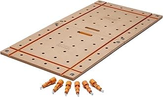 Bora Centipede Table Top 2x4 Folding Workbench Top with T-Tracks and Dog Holes for Accessories - Portable Work Table Tops for Bora Tools Centipede Stand - CK24T