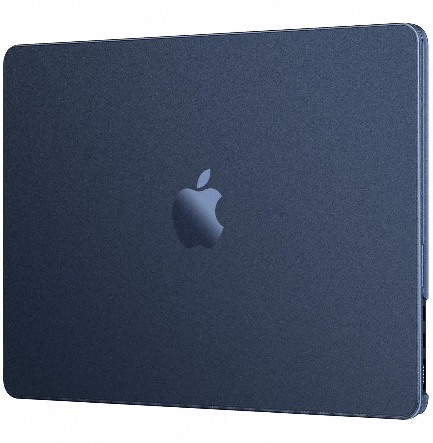 EooCoo [Ultra Thin Armor] Compatible with 2024 2023 2022 MacBook Air 13 inch Case M3 A3113 A2681 M2, [100% Match Midnight] [Anti-Fingerprint] Matte Protective Hard Shell&Keyboard Skin, Midnight Clear