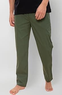 Regular Fit Cotton Blend Woven Casual Style Pyjama Dual Pockets Breathable Microfibre Waistband Anti-Bacterial Stretchable Soft Comfortable Pyjama For Men