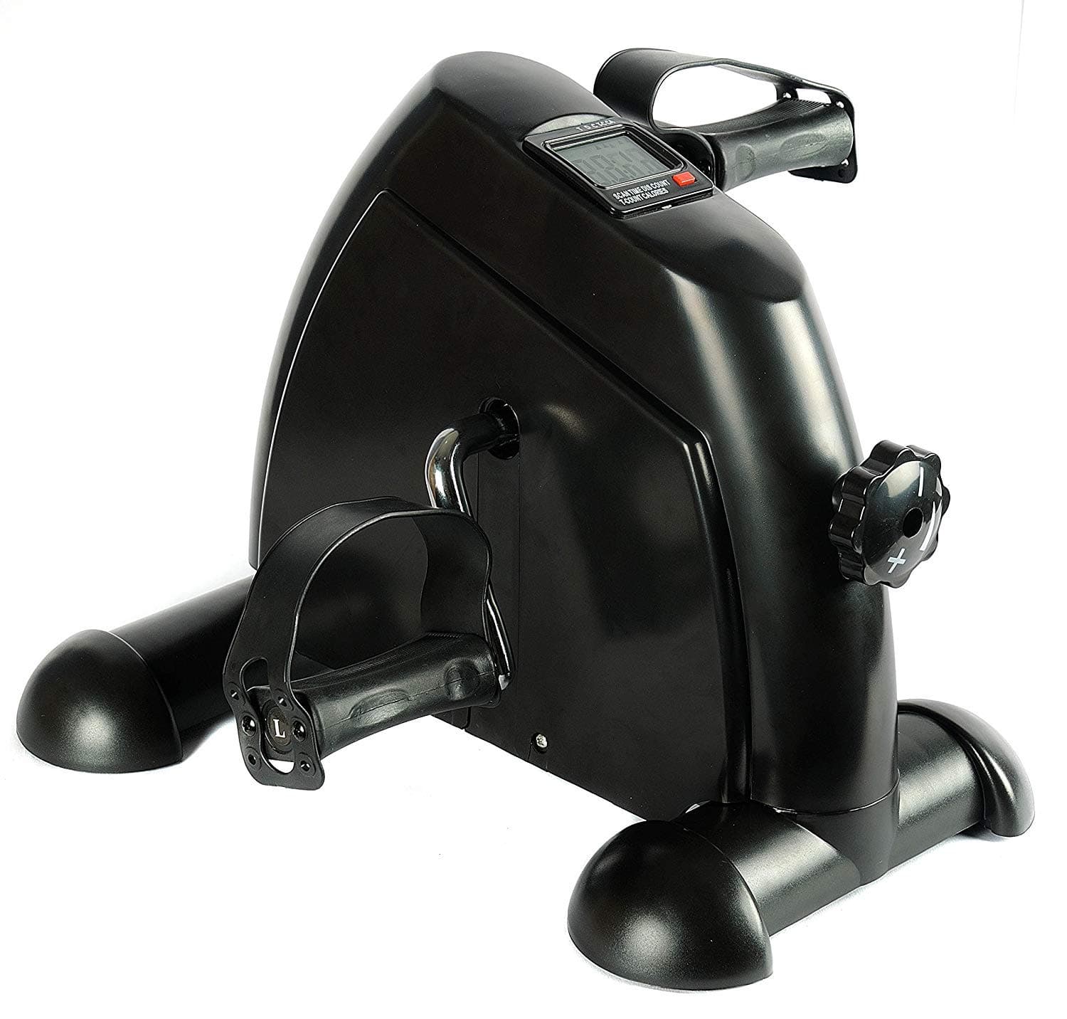 Qualimate Cycle Exercise Macines Home Portable Mini Home Cycle for Exercise Gym Fitness Pedal Cycle with Adjustable Resistance LCD Display for Leg, Arm Cardio