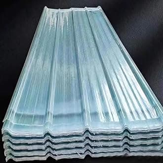 Clear Roof Sheet,2/3/5/7/8/11/12/14/16 Pcs Roof Panels,Replacement Shed Panel,1.2mm Fiberglass Daylighting Panels,Roofing Sheet,Roofing Tiles,for Replacing Garages (0.9x1m/35x39in,3 pcs)
