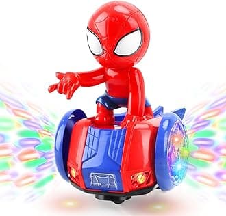 YOTOY Dancing Robot Spider Toys for Kids, Lights & Music, Automatic Steering, 360 Degree Flexible Rotation, Toy Cars for Toddlers, Birthday Gift for Ages 3 4 5 6 7 8 Years Old Boys