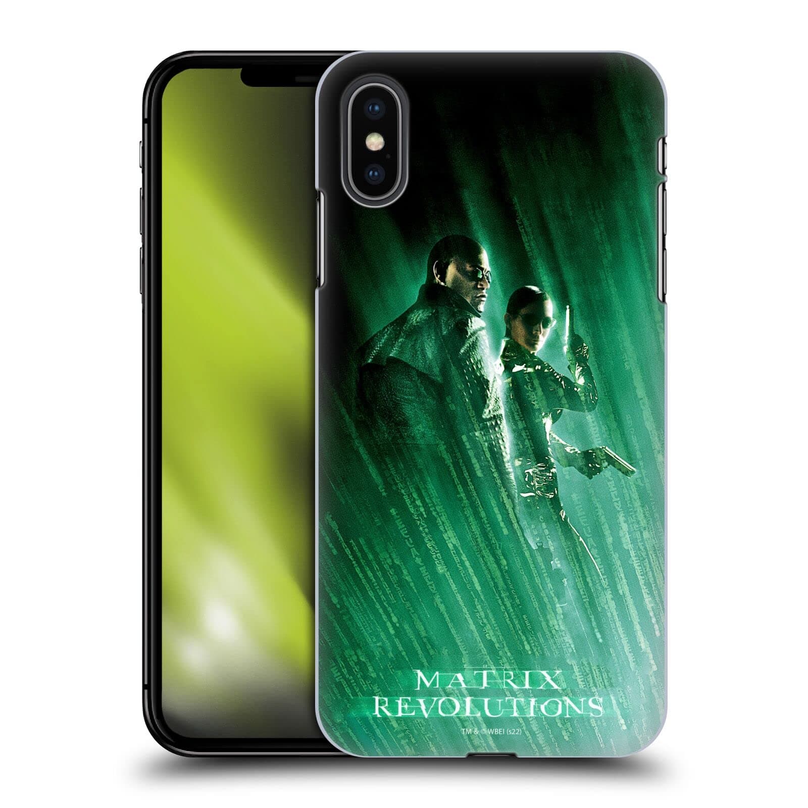 Head Case Designs Officially Licensed The Matrix Revolutions Morpheus Trinity Key Art Hard Back Case Compatible With Apple iPhone XS Max