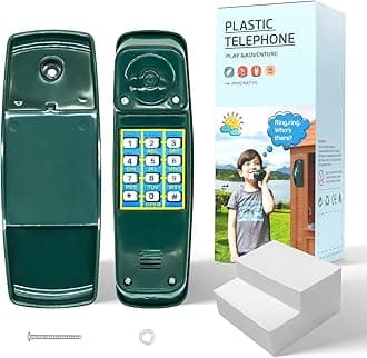 HAPPYPIE Toy Phone for Kids Swing Set Phone Pretend Phones and Learning Education Phone Plastic Telephone Creative Children Play Phone for Toddlers Baby Cell Phone Playhouse Phone (Green)