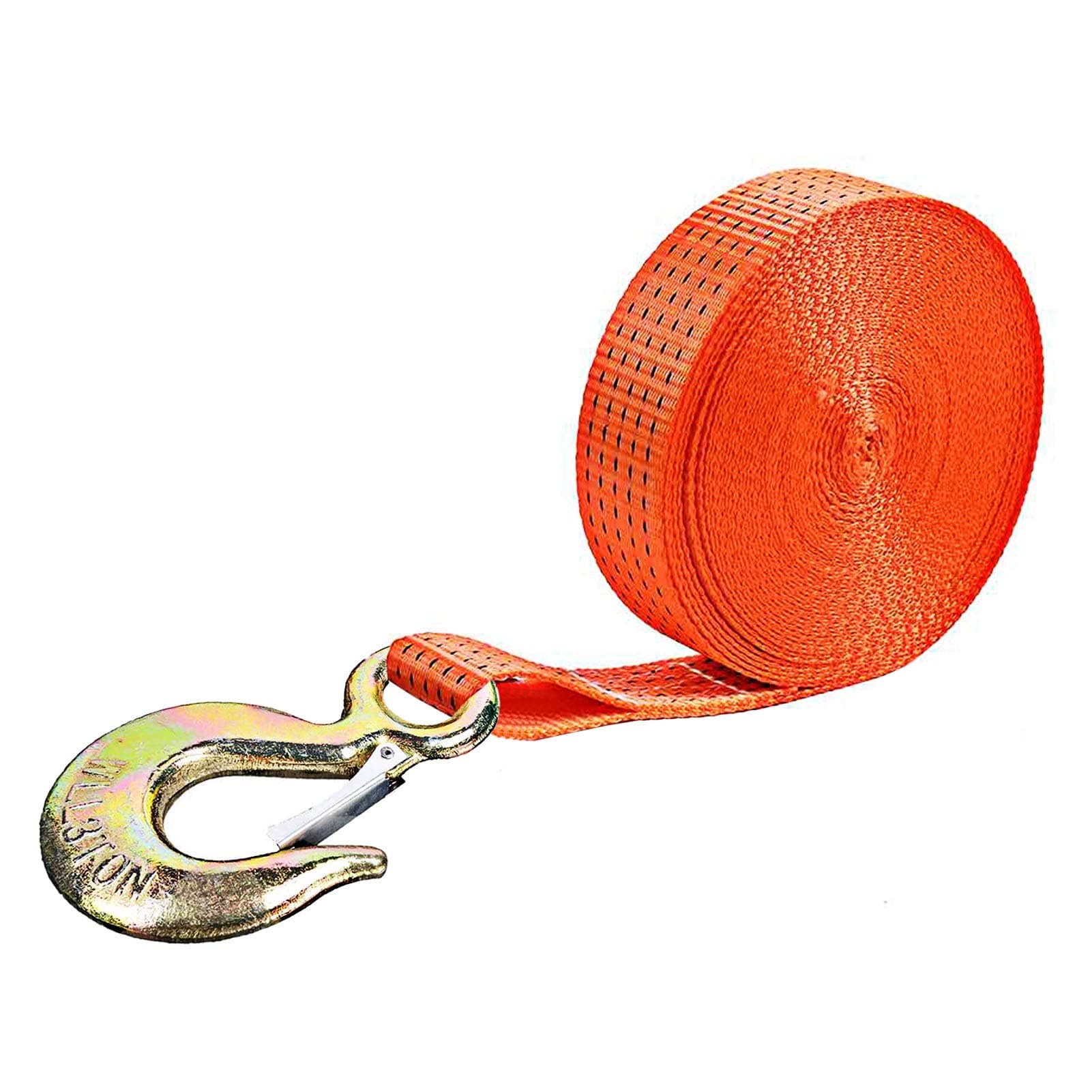 PERCARE Winch Strap, Tow Straps with Hook and Loop End for Boat, Trainler, Wave Runner, Fishing Jet Ski,Towing Replacement Securing Tie Down Marine - 2" x 20'