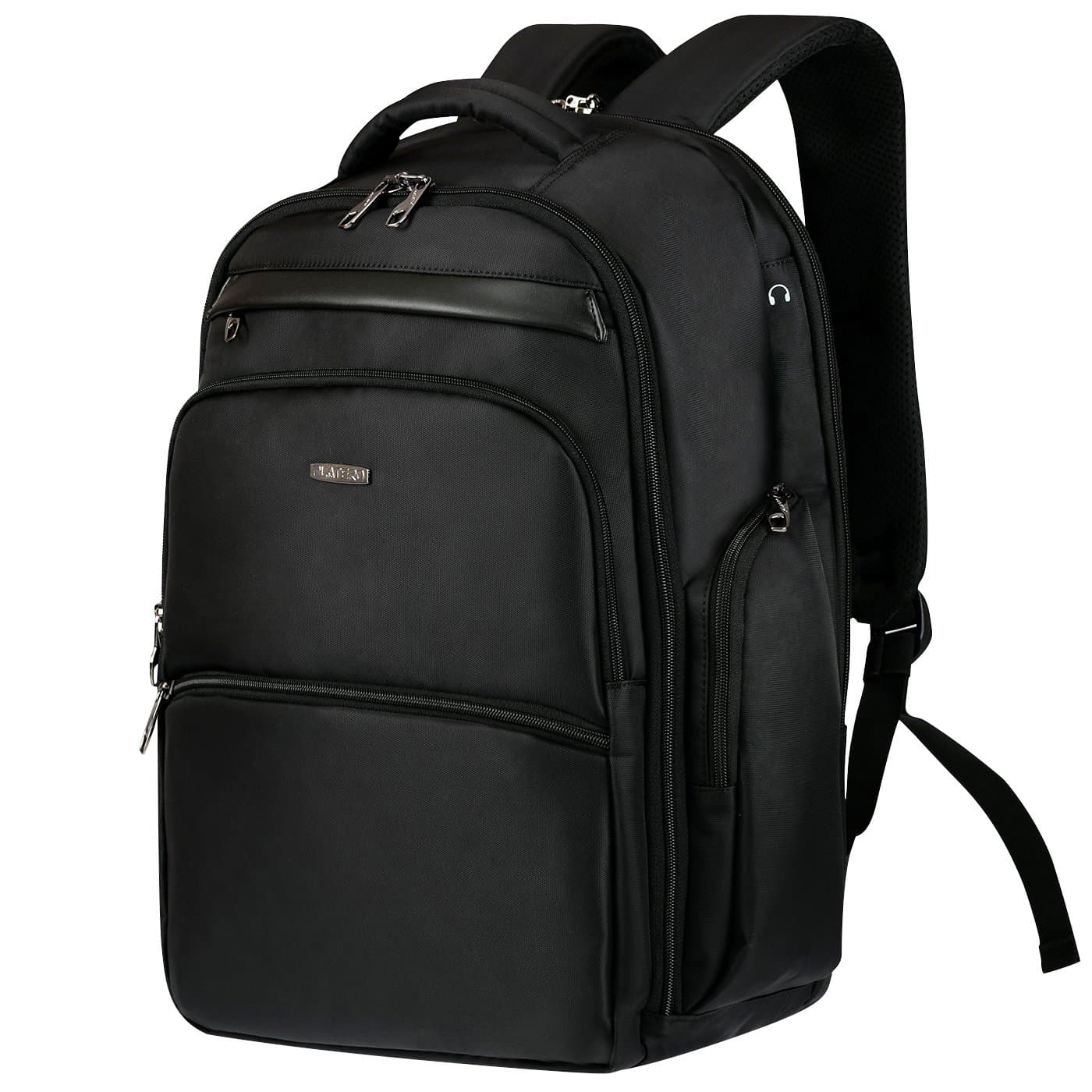 PLATERO (P-E02) Laptop Backpack NoteBook Rucksack Fit Up to 17 Inch Notebook - Slick and Stylish Design Fit for Man/Woman, Business, College and Travel - Water Resistant and Anti-thief Zipper -Black