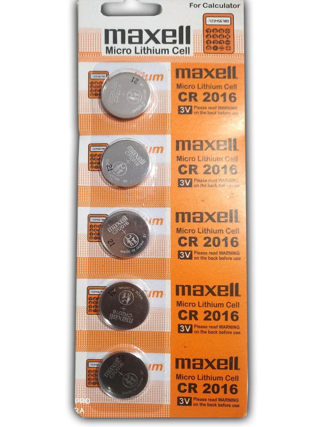 CR-2016 Lithium Calculator Battery 10 PIECES