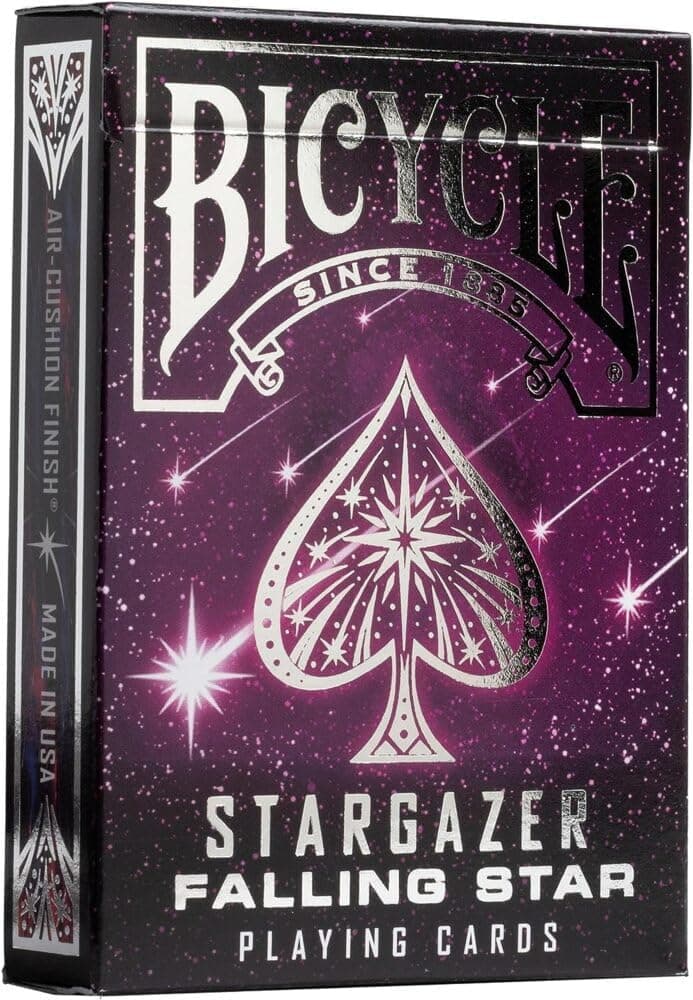 Bicycle Stargazer Falling Star Galaxy Design Playing Cards