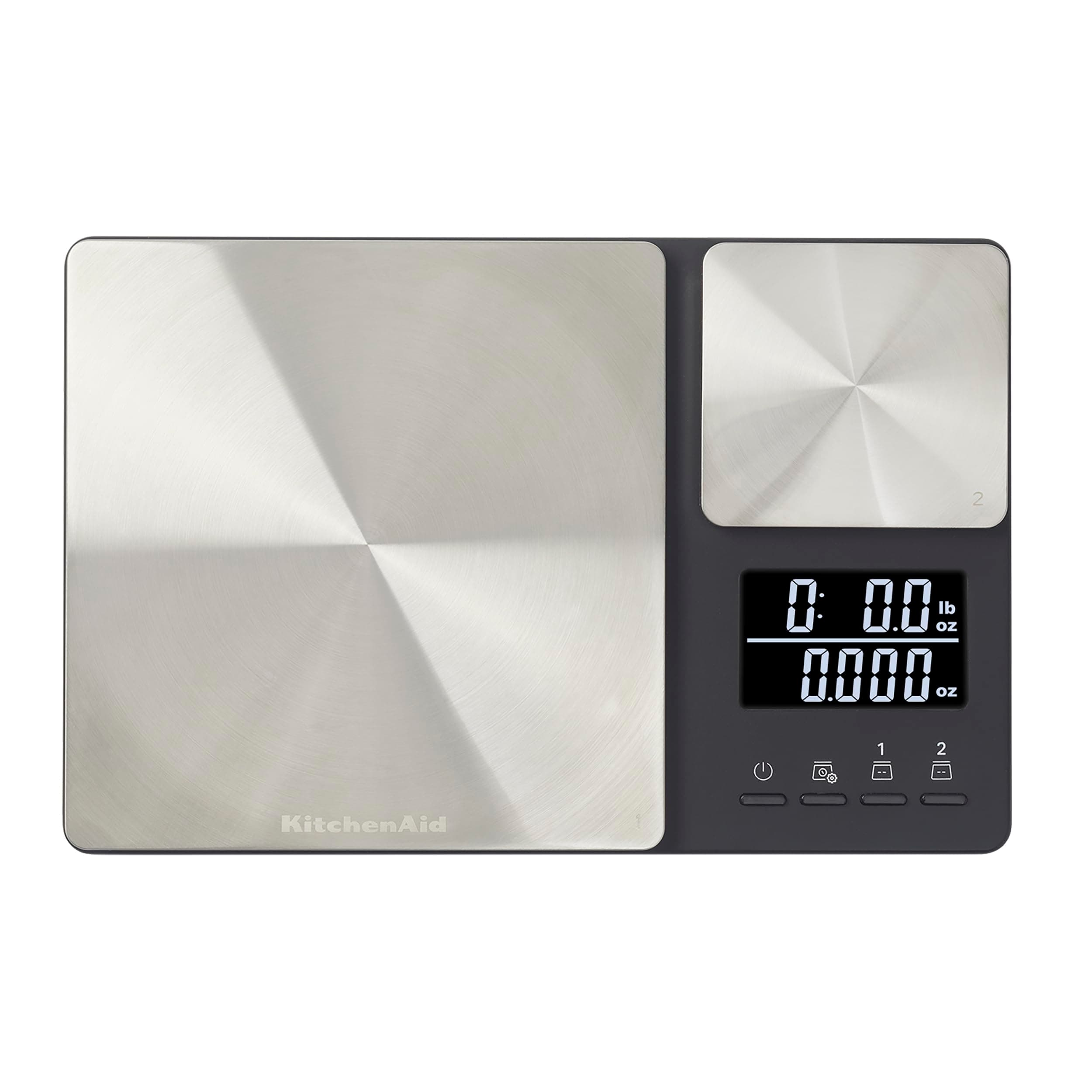 KitchenAid Dual Platform Digital Kitchen Scale, 11 pound capacity, Black