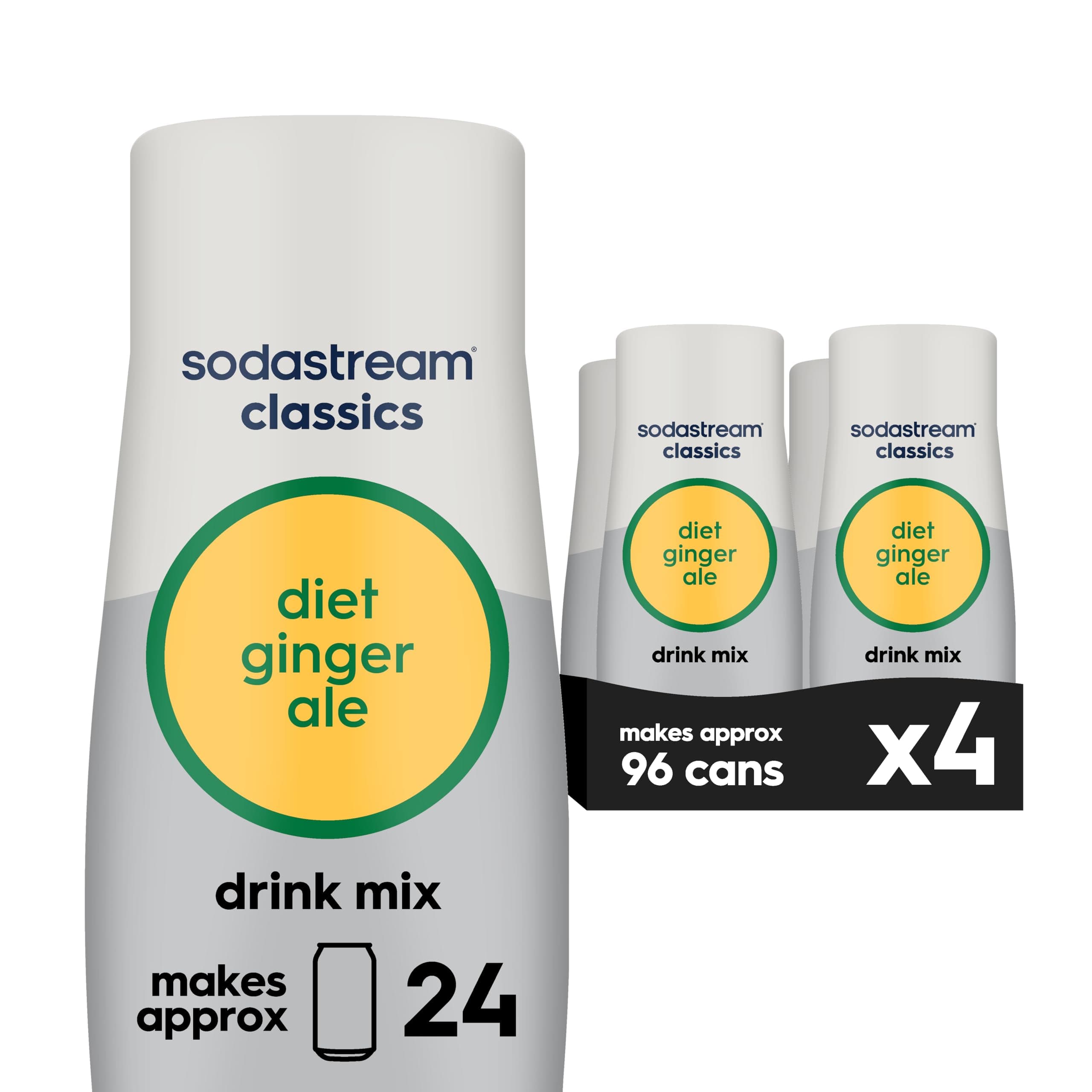 SodaStream Diet Ginger Ale, 440ml 4-Pack