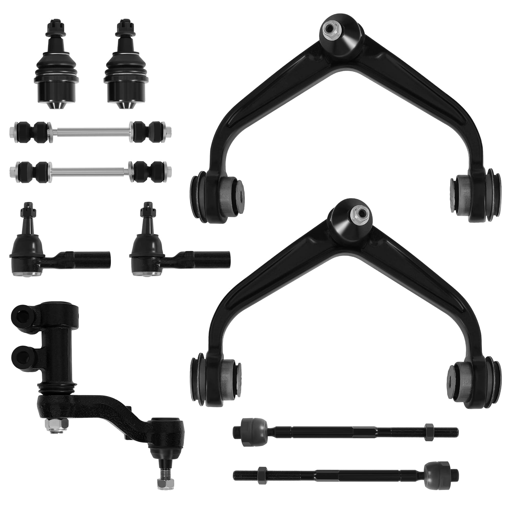 AUTOSAVER88 Front Control Arm Compatible with 2011-2019 Chevy Silverado 2500HD 3500HD,2011-2019 GMC Sierra 2500HD 3500HD Suspension Kit,w/Ball Joint,11pcs Front End Kit