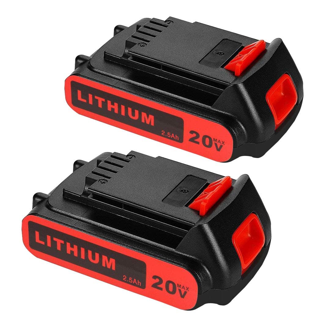 LUMSING 2 Pack LBXR20 2.5Ah Replacement Battery for 20V Black and Decker LBXR20-OPE LBX20 LBX4020 LB2X4020-OPE Cordless Power Tools