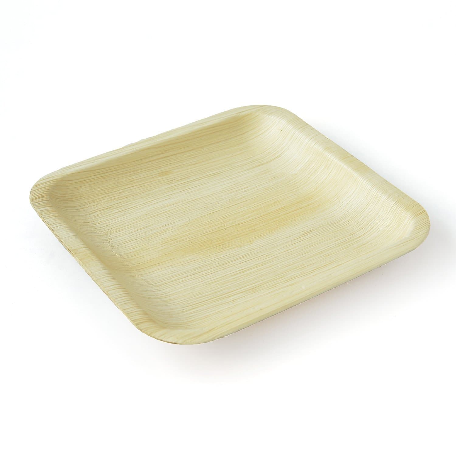 Areca Leaf Plate - Disposable Plate - Natural and Biodegradable Plate - Square Plate 8 * 8 inches (Pack of 25)