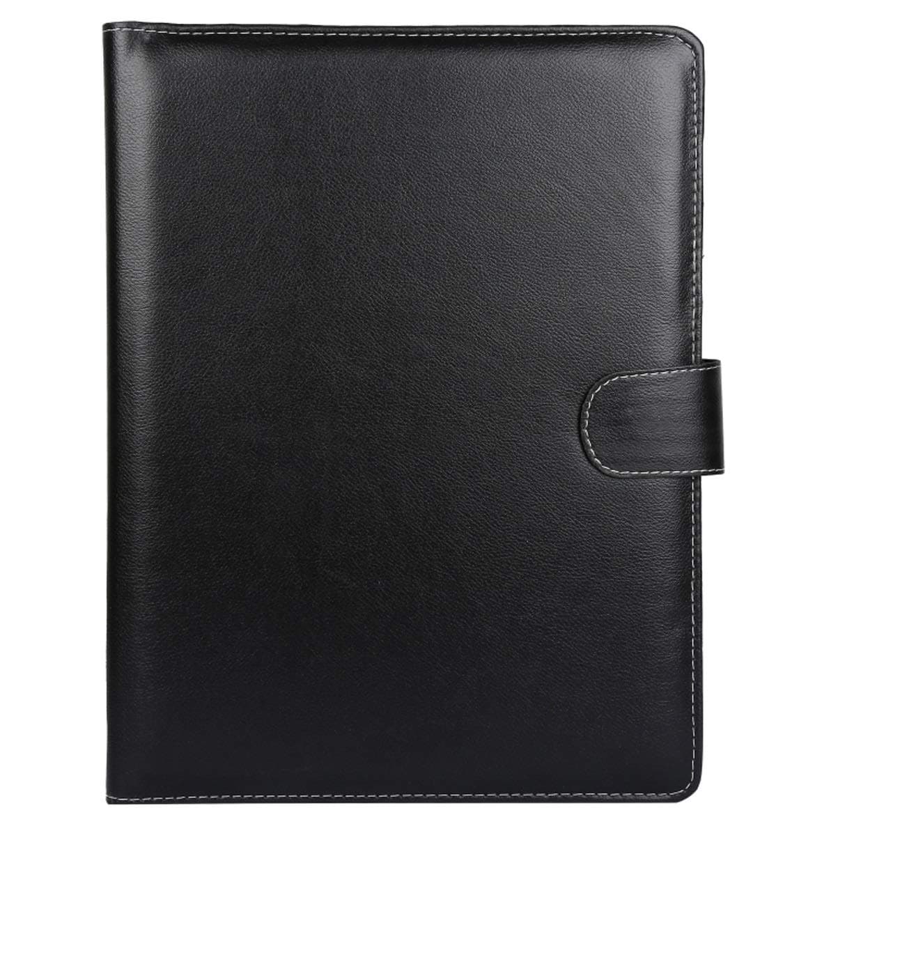 Professional File Folders, Document Files For Certificates, A4 Size (Faux Leather - Black01)