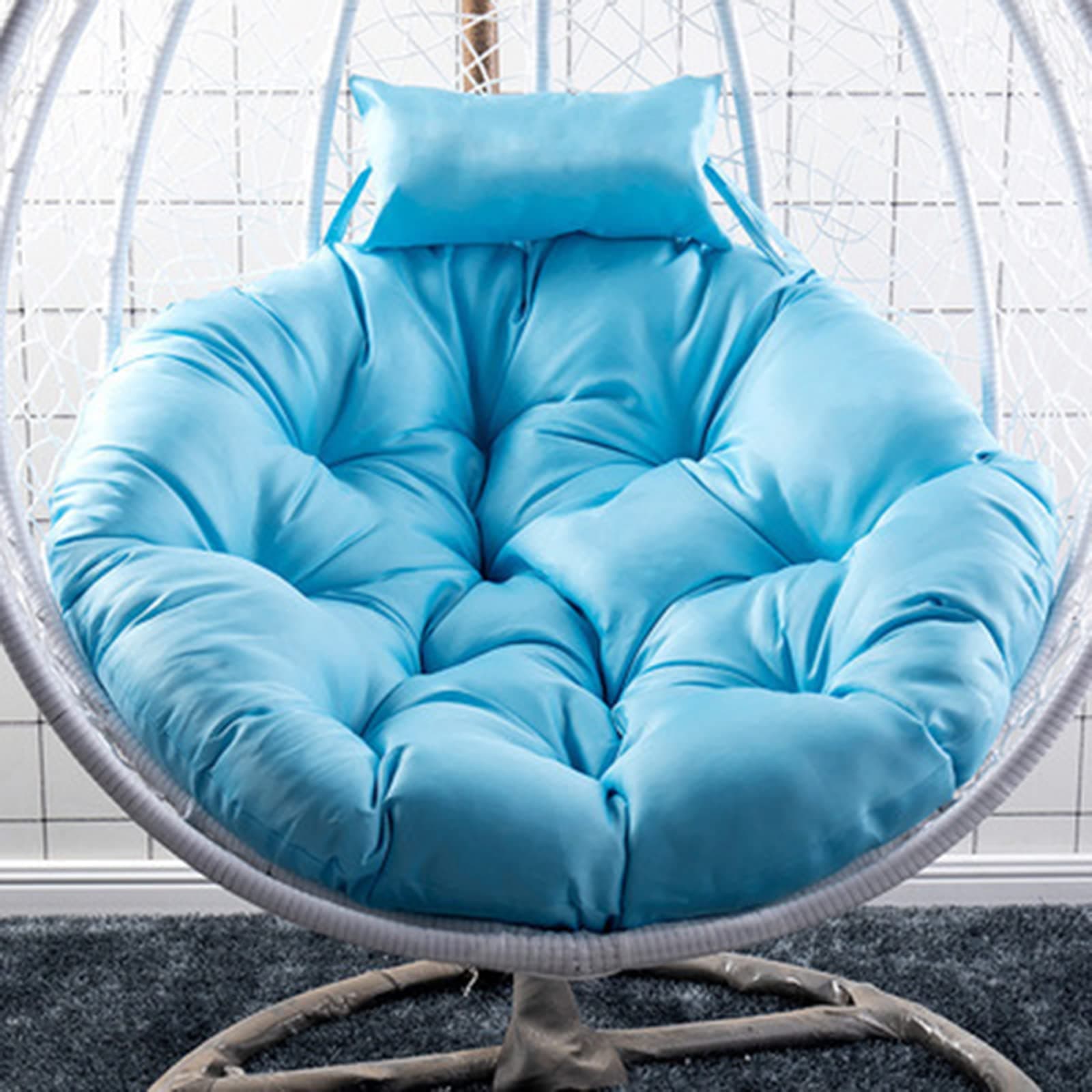 Sink Into Our Thick Comfortable and Oversized Papasan,Comfortable Hanging Swing Egg Chair Cushion Seat Cushion for Outdoor,Chair Not Included,X,105x105cm(41x41inch)