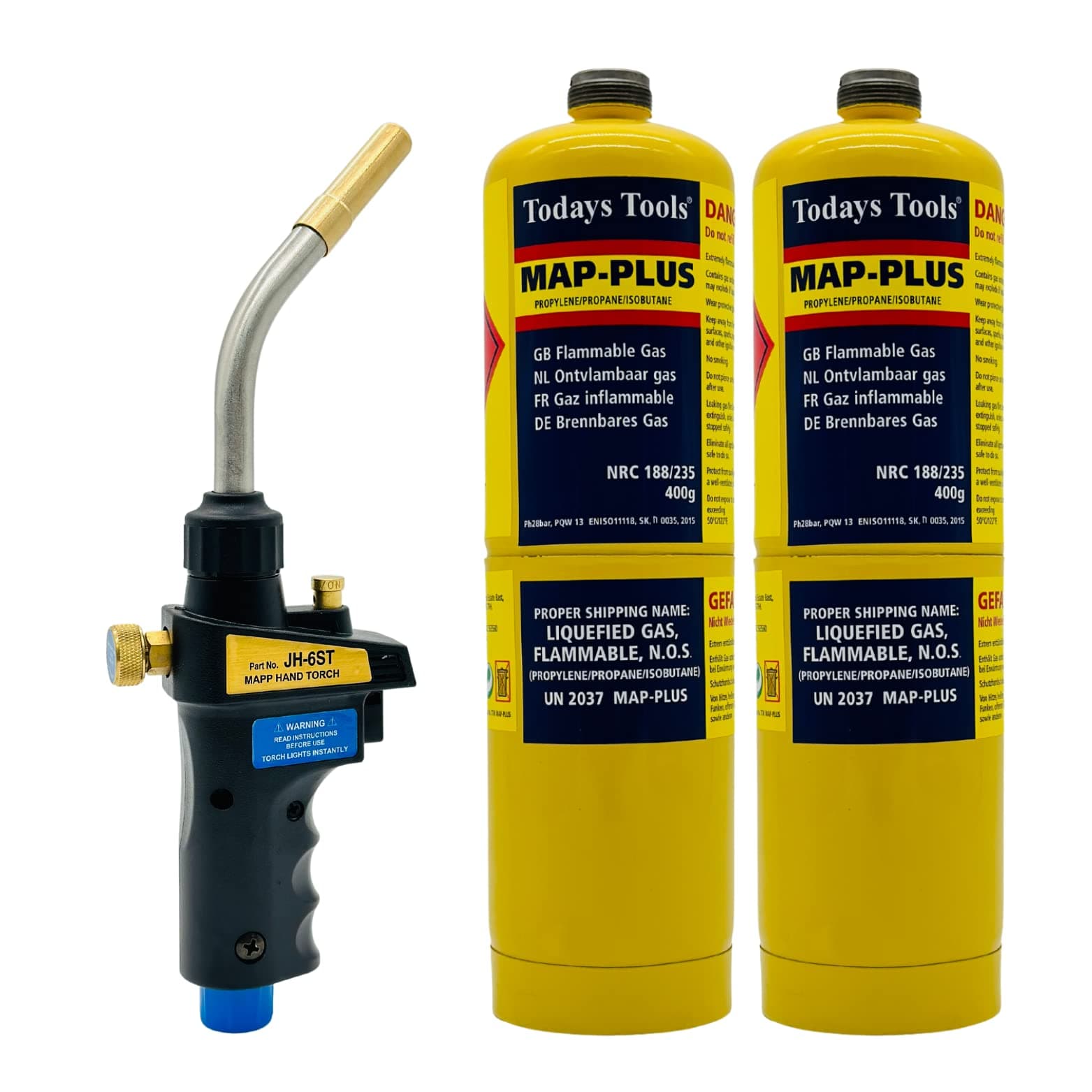 MAPP gas MAPP Hand Torch Self Igniting JH-6S + 2 soldering brazing heat