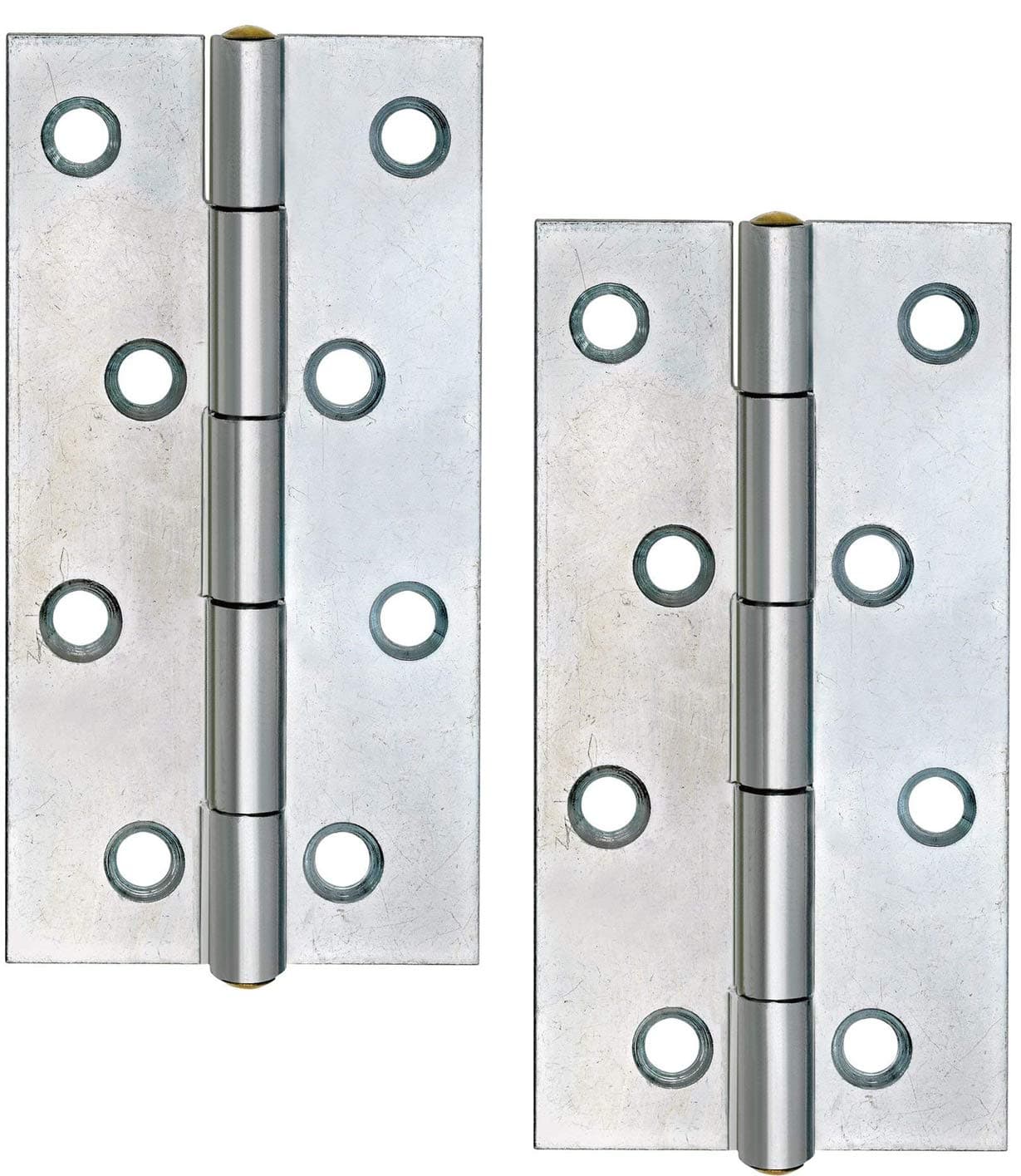 Rolled Hinge with Riveted Pin Straight 60 x 34 MM, Galvanised, Set of 2, 105030249