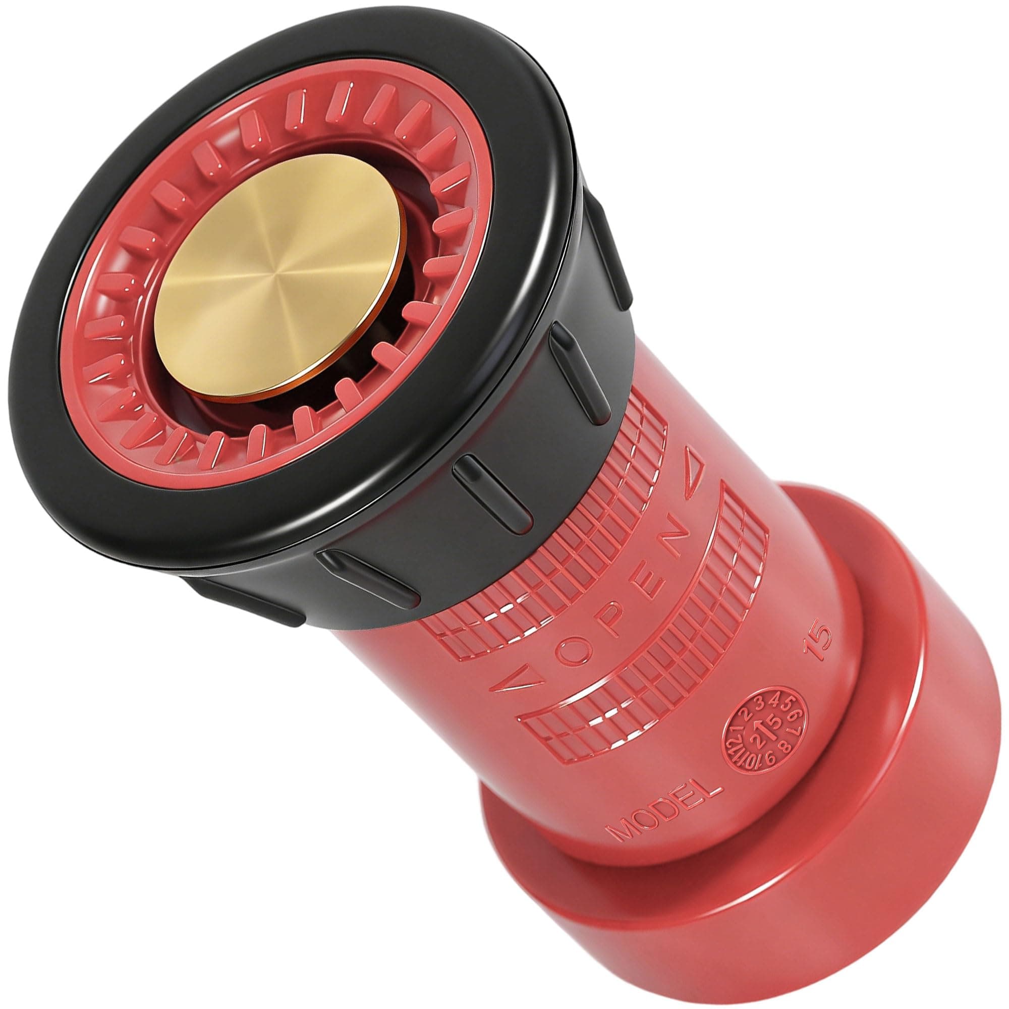 1-1/2" NST/NH Fire Hose Nozzle Spray Polycarbonate Jet Fog Industrial Fireman 1.5" Nozzle 75 gpm Fire Equipment