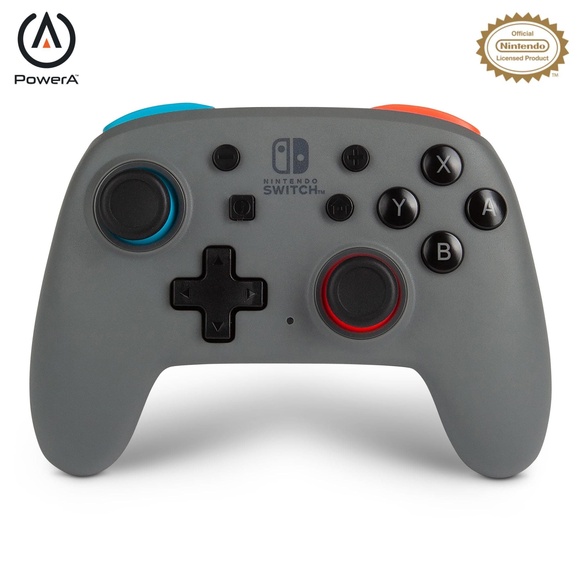 PowerA Nano Enhanced Wireless Controller for Nintendo Switch – Grey-Neon