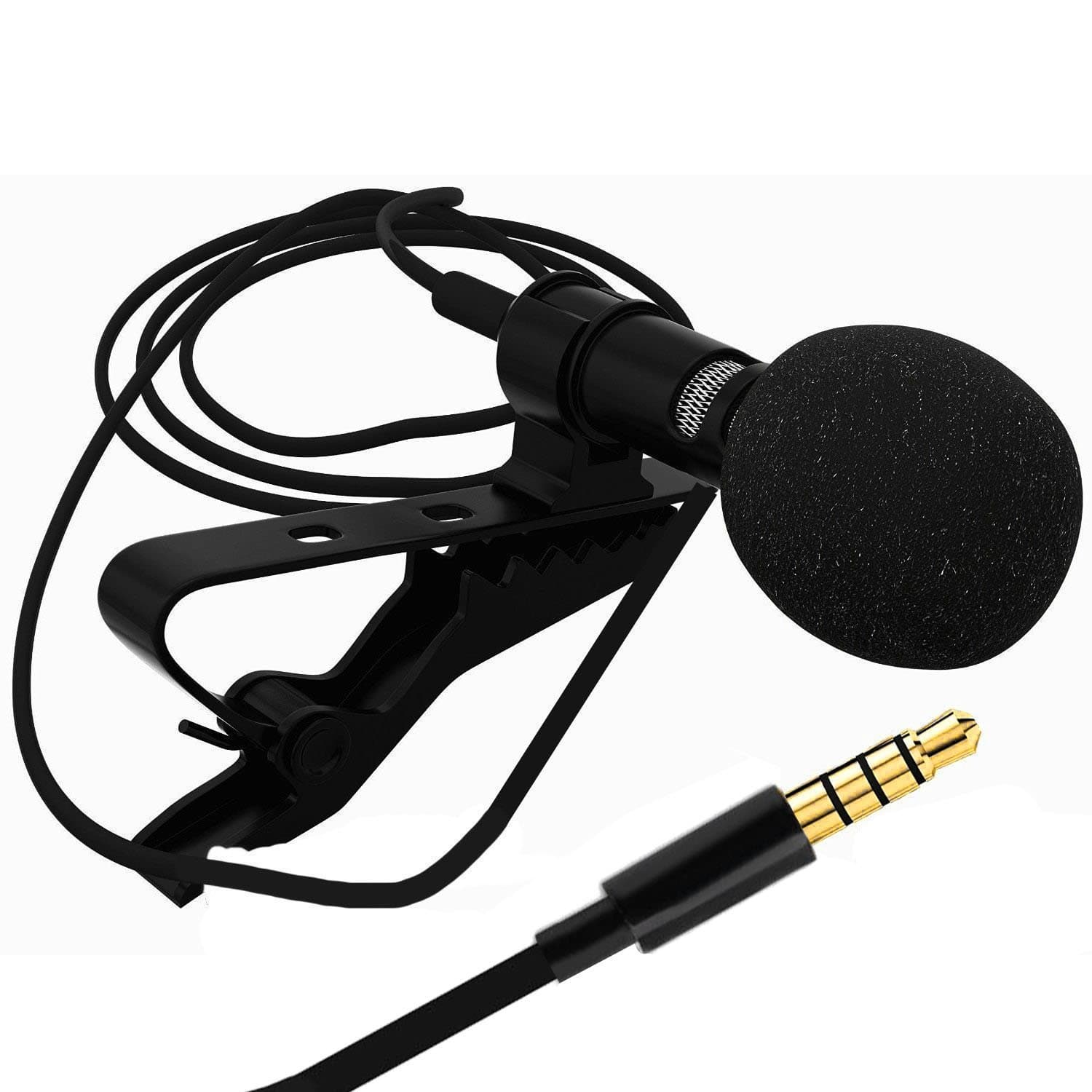 Sami Mini Lavalier Lapel Mic Microphone for PC Computer, Laptop, Gaming,Sound Recording Compatible with All Smartphones and Tablets (3 Months Warranty)