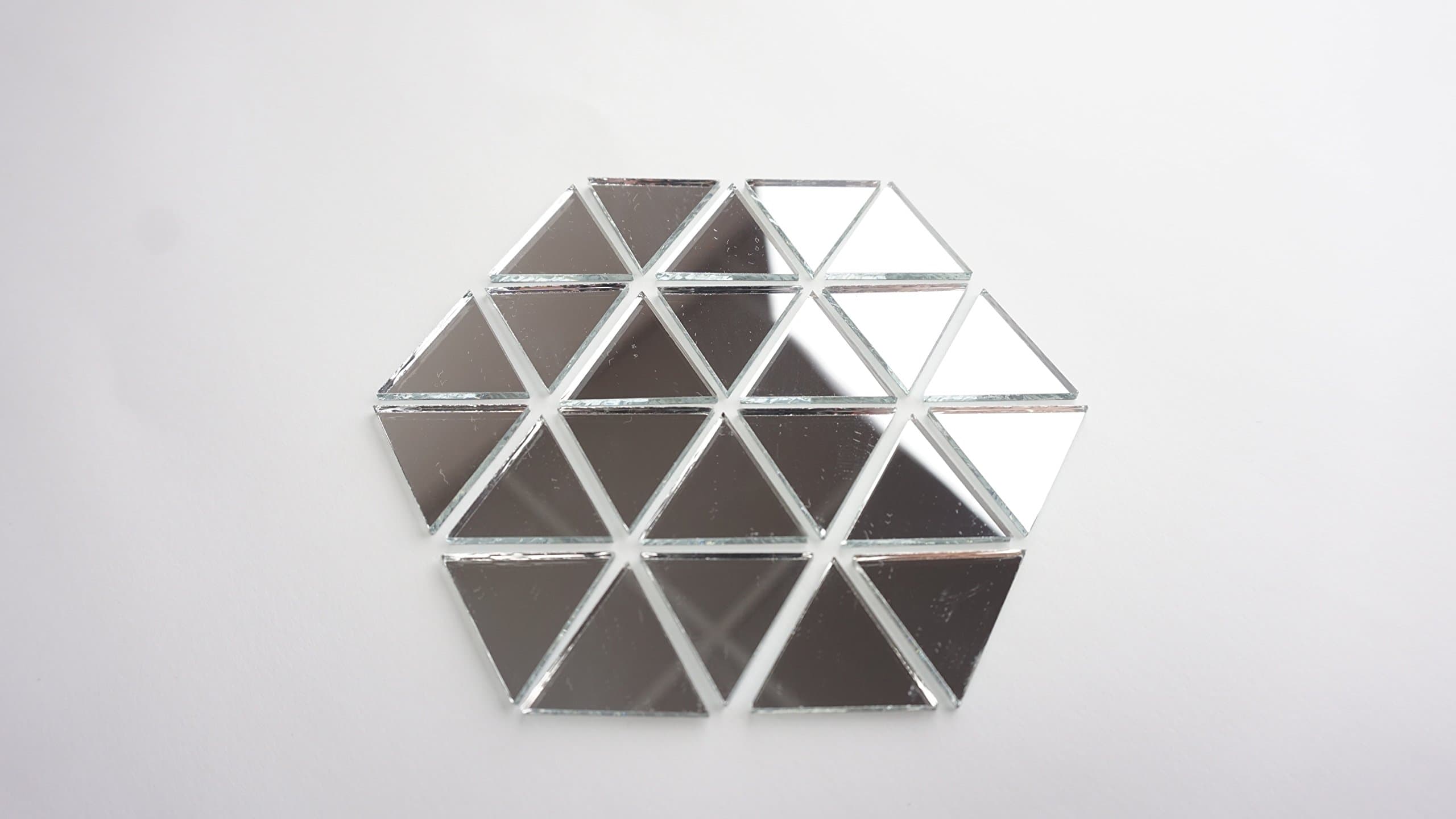 1" Triangle Mirror Mosaic Tile. 100 pcs