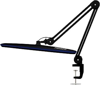 Neatfi XL 2,200 Lumens 20W LED Task Lamp – 23” Ultra-Wide Head | 182 SMD LEDs | 4 Brightness Levels | 3 Light Modes | Eye-Caring, Glare-Free | Adjustable Arm (Black, CCT with Clamp)