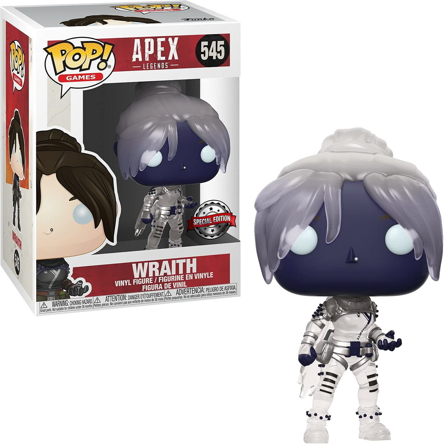 Pop! Games: Apex Legends - Wraith (Translucent), Amazon Exclusive, Multicolor (46214)