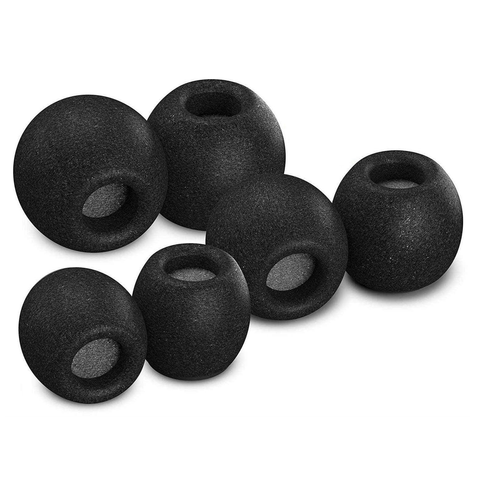 Comply Comfort Plus Tsx-100 Memory Foam Earphone Tips (S/M/L, 3 Pairs), Black