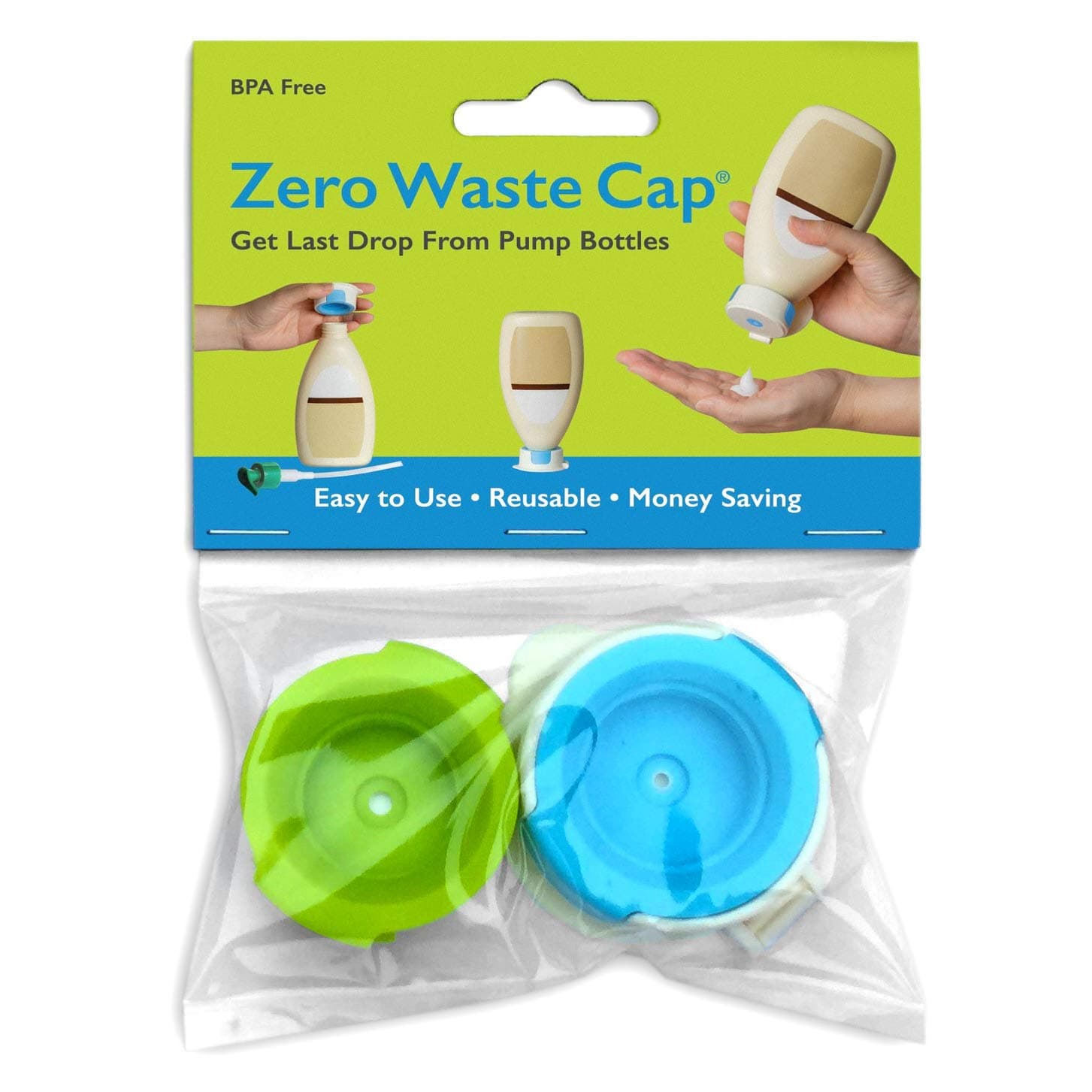 GAMERIEND Zero Waste Cap - Lotion Bottle Cap - Reusable - 471ml - Plastic - Personal Care - Lotion Retrieval Aid