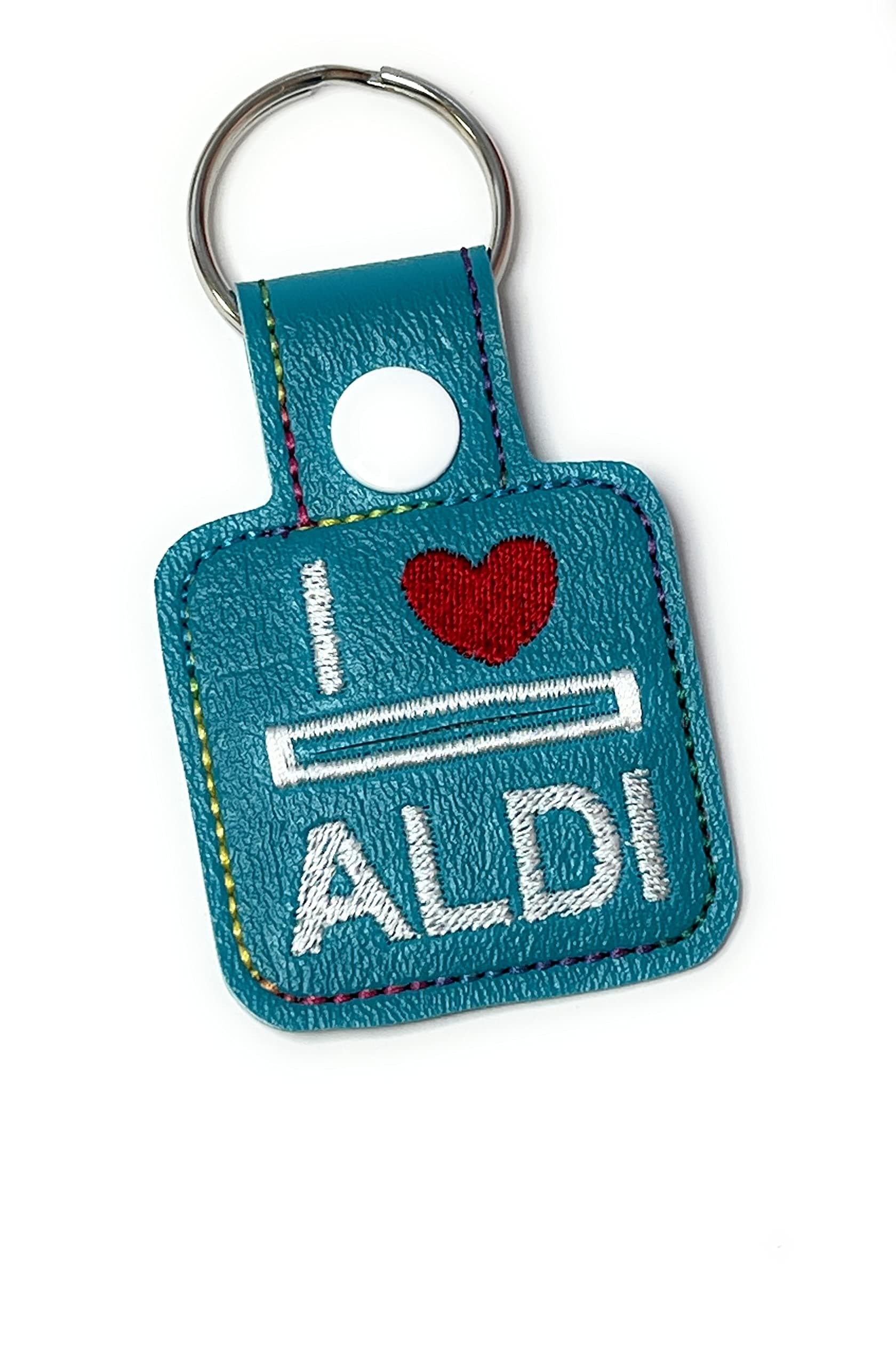 Aldi quarter keeper keychain, I Love Aldi Keychain