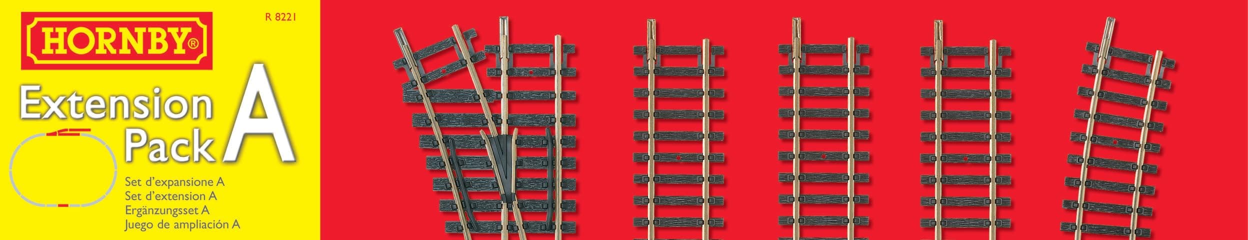 OO Gauge Track Extension Pack A