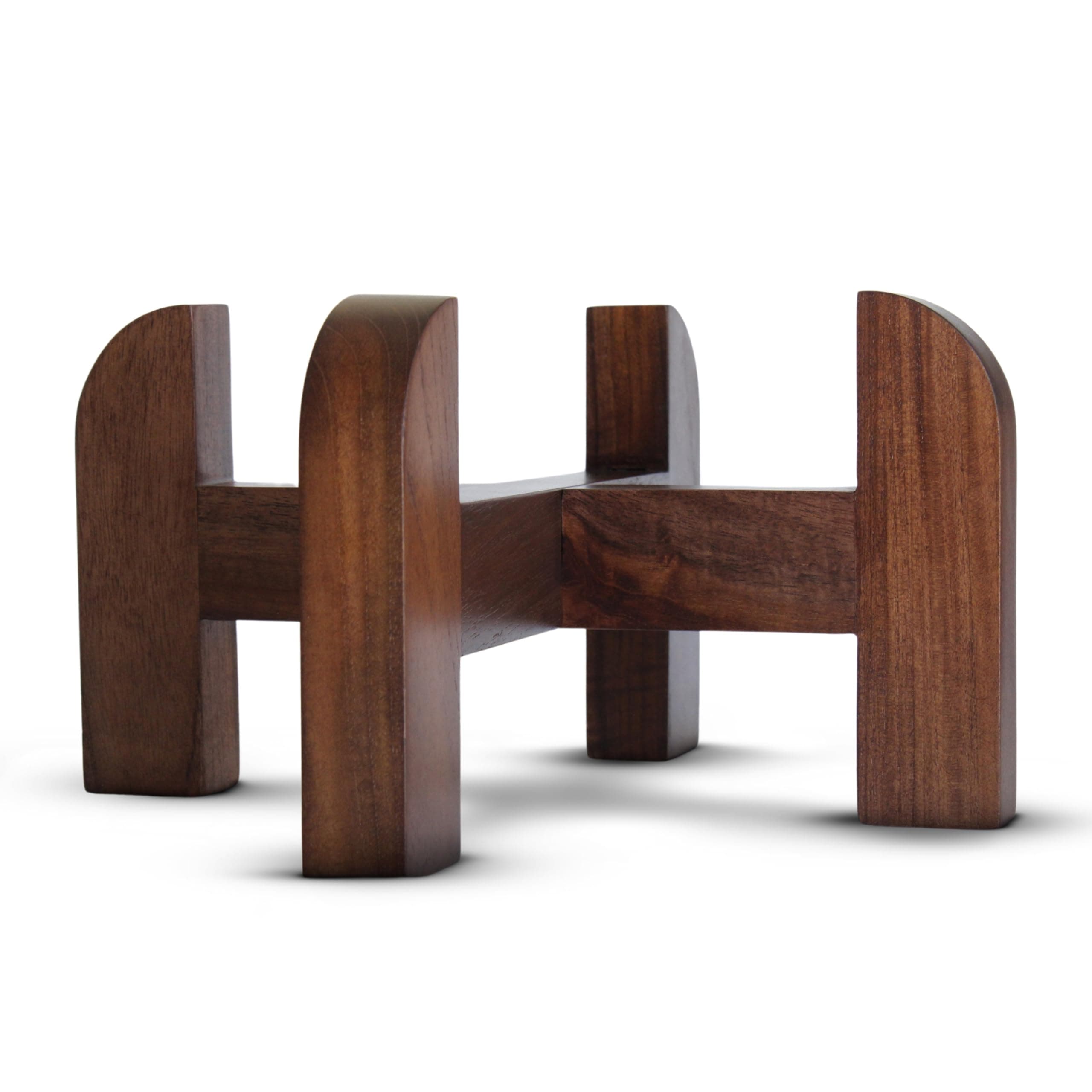 PHOENIX GRAVITY Handmade Premium Teak Wood Stand - Specially Designed for 6 Liter Water Filtration Systems Compatible with Berkey, Waterdrop, Purewell & Other Countertop Water Filter Systems