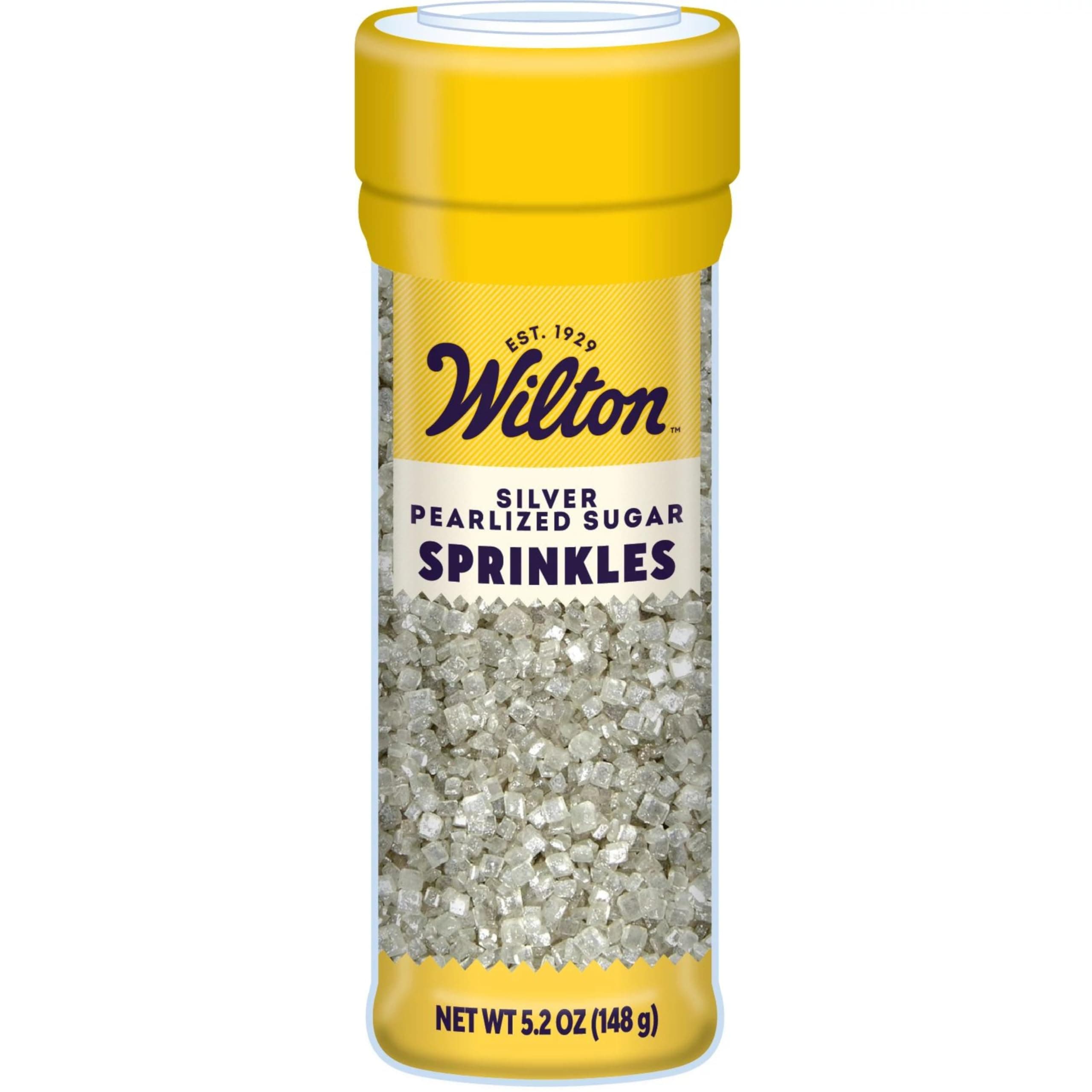 Wilton Pearlized Sugar Food Decorative, Silver, 5.25 oz