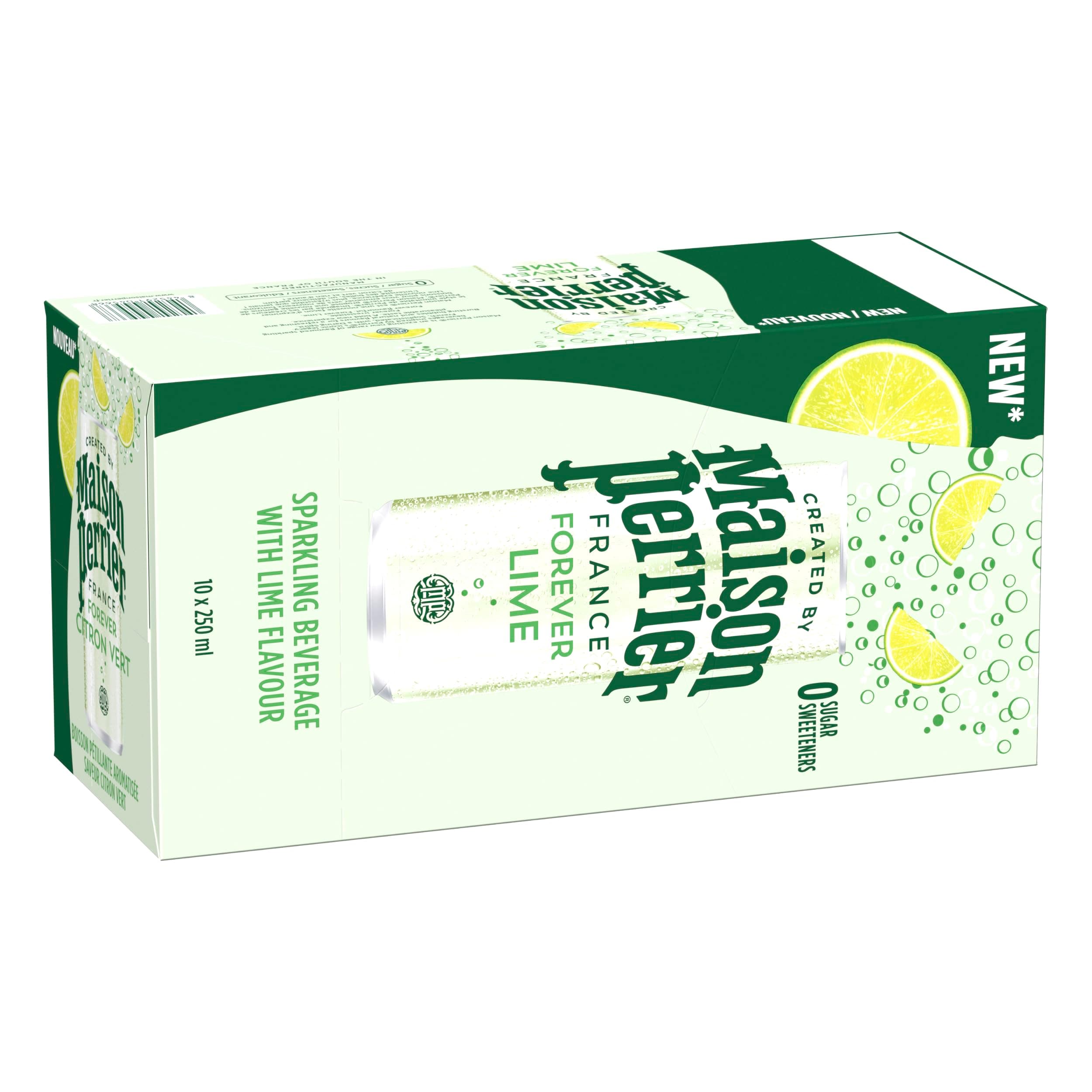 Perrier Maison Lime Slim Can 10x250ml