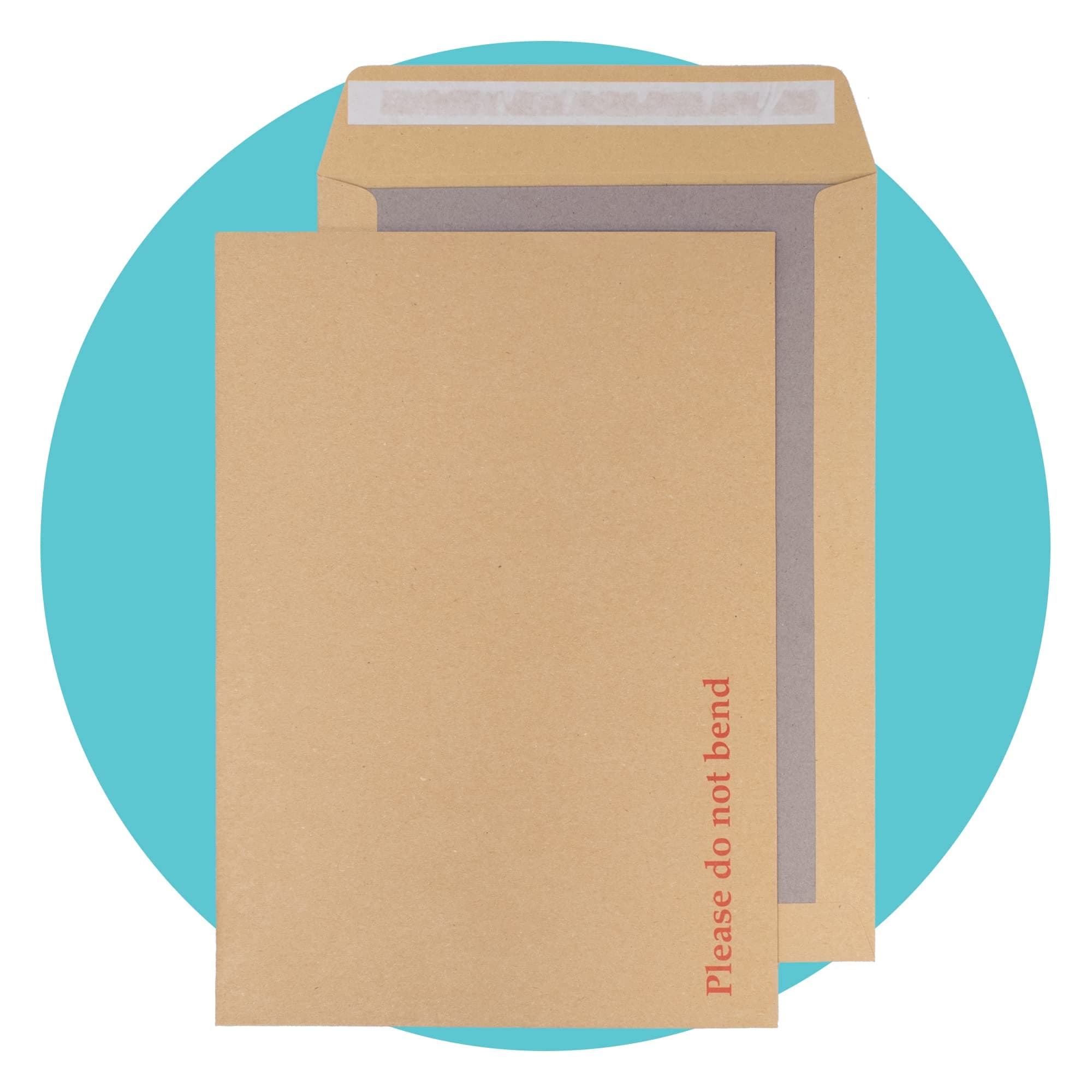 Triplast 125 x A4 C4 Manilla Hard Board Back Envelopes (324x229mm) - Cardboard Backed Mailers with Peel & Seal Strip - Rigid Do Not Bend Envelopes for Mailing Posting Shipping & Storing Documents