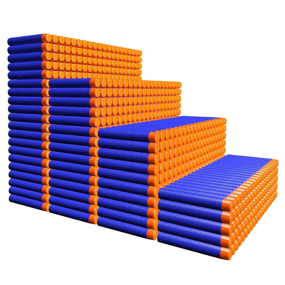 AMOSTING Refill Darts 1000PCS Bullets Ammo Pack for Nerf N-Strike Elite 2.0 Series DinoSquad – Compatible with All Elite Blasters