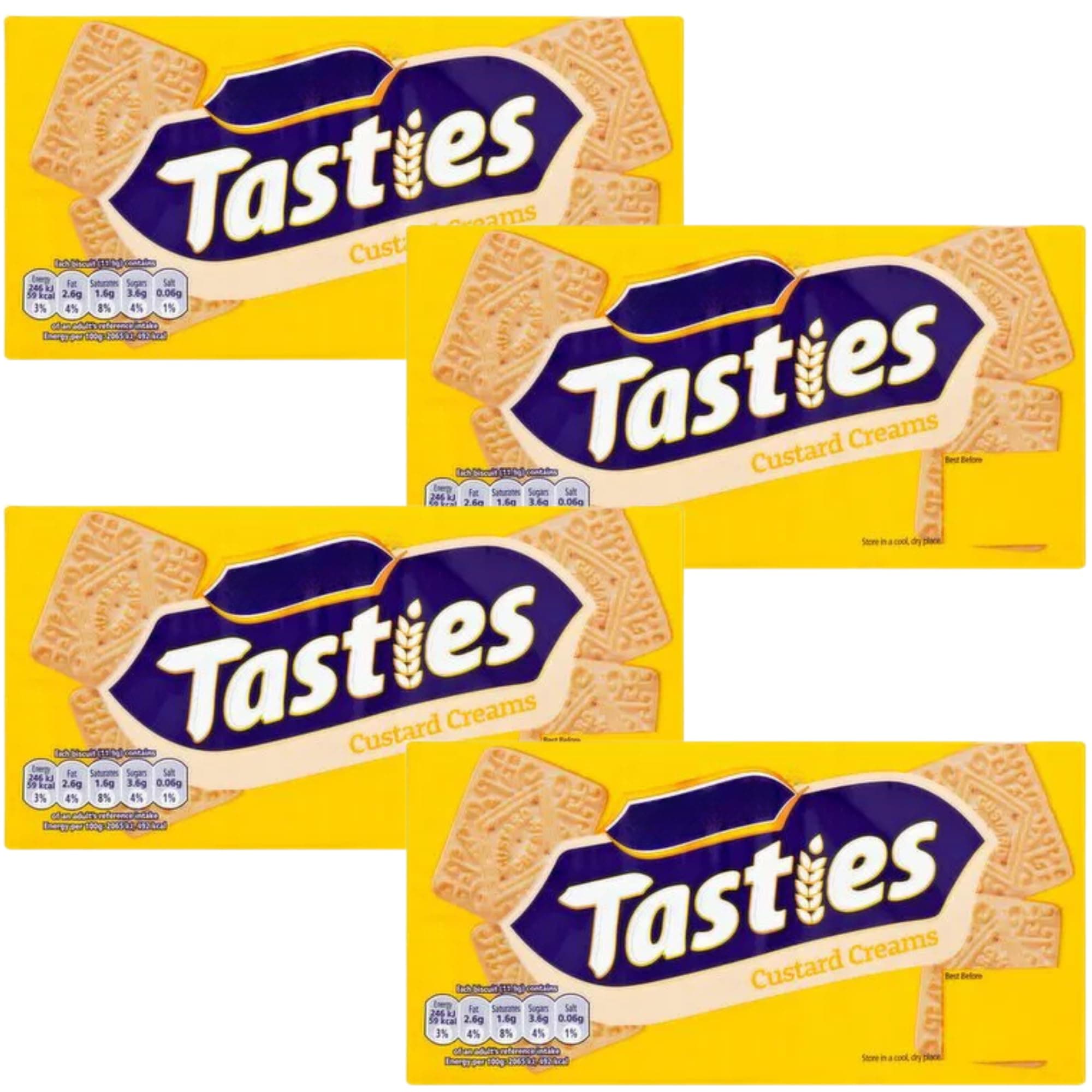 Biscuit Bundle With Classic Custard Cream Biscuits 300g (4 Pack)