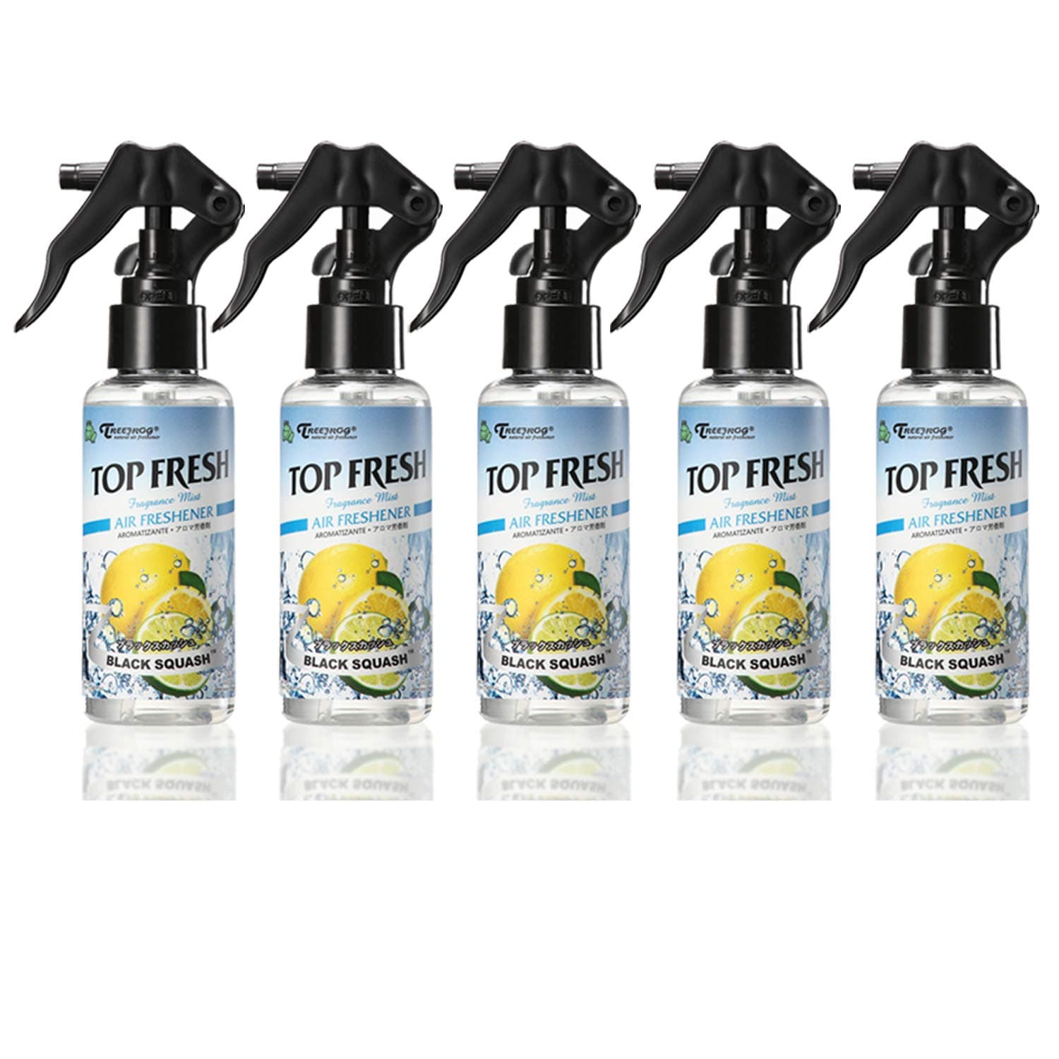 5 Pack Treefrog Black Squash Scent Fragrance Mist Spray Tree frog Top Fresh Air Freshener