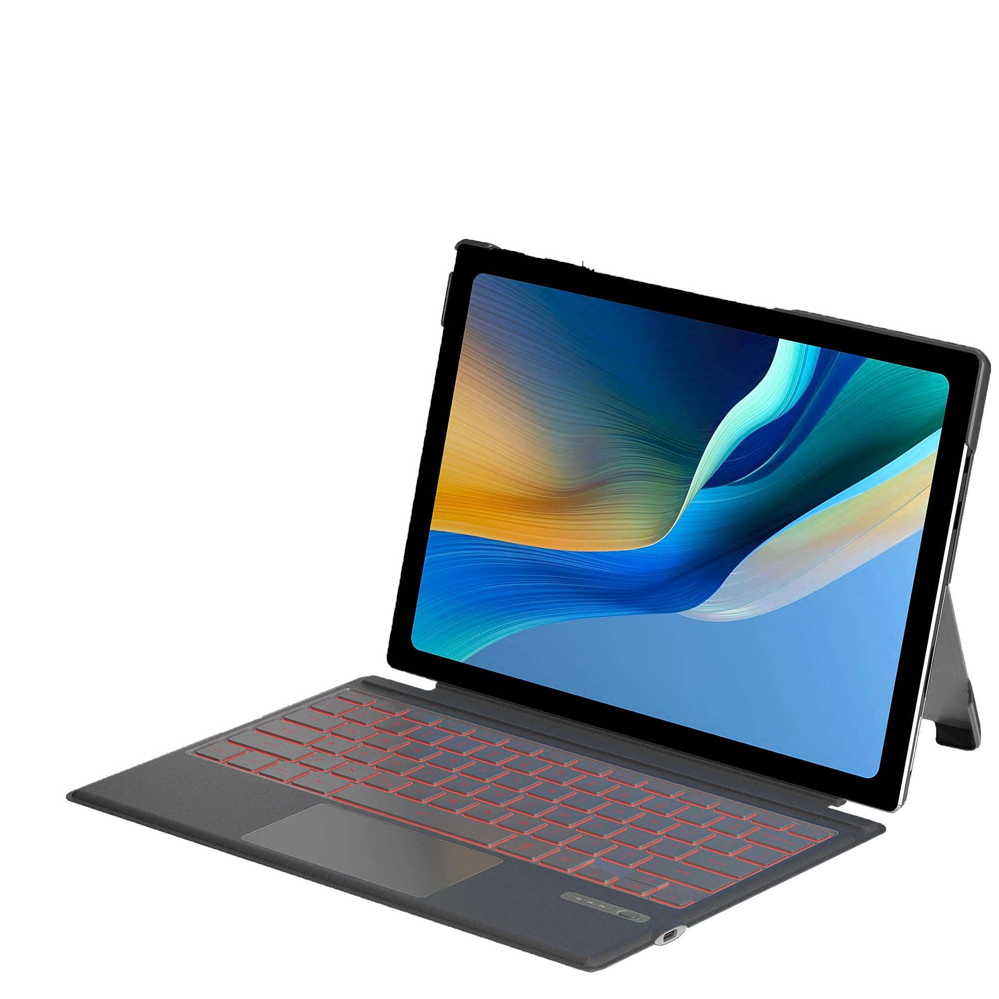 Surface Pro 7 Keyboard, Bluetooth Keyboard for Microsoft Surface Pro 7 Plus/ 7/6/ 5/4 /3, Multi-Gesture Touchpad, 7 Color Backlight, Magnetic Detachable