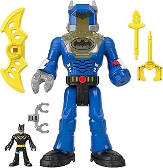 Imaginext DC Super Friends Batman Toys Insider & Exo Suit 12-Inch Robot with Lights Sounds & Figure for Kids Ages 3+ Years